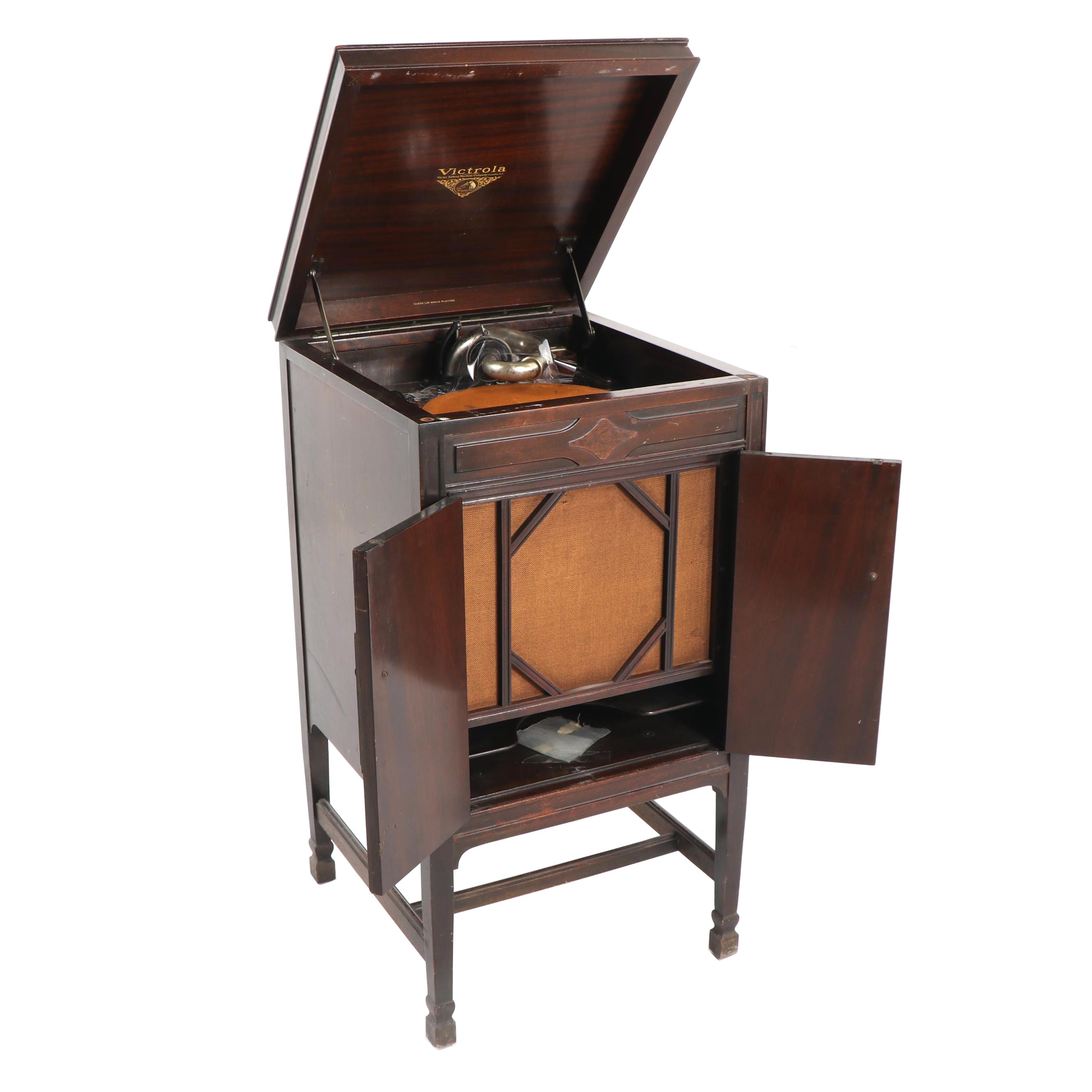 Victor Talking Machine Co. Victrola Consolette, C. 1927 with Extra Needles