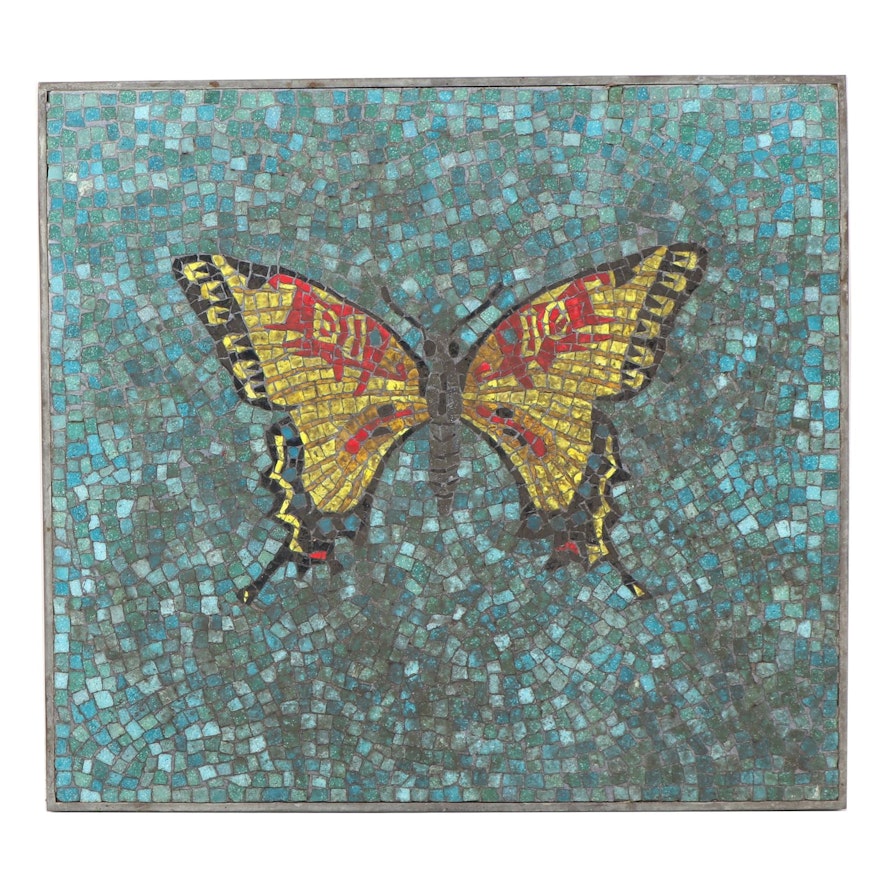 Mid-Century Mosaic of Butterfly