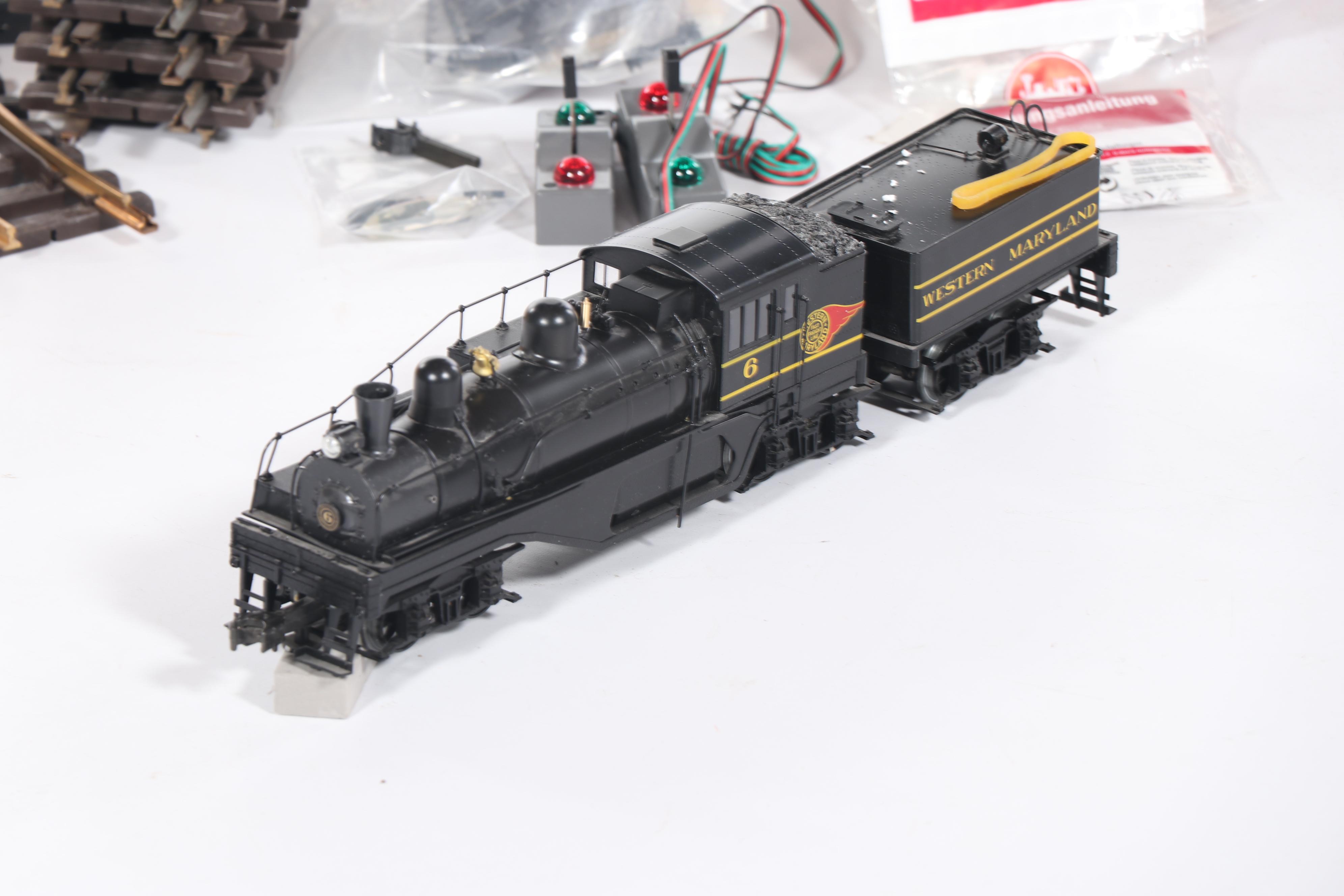 Sunset Models Inc. Western Maryland #6 Shay 3rd Rail Locomotive with Accessories