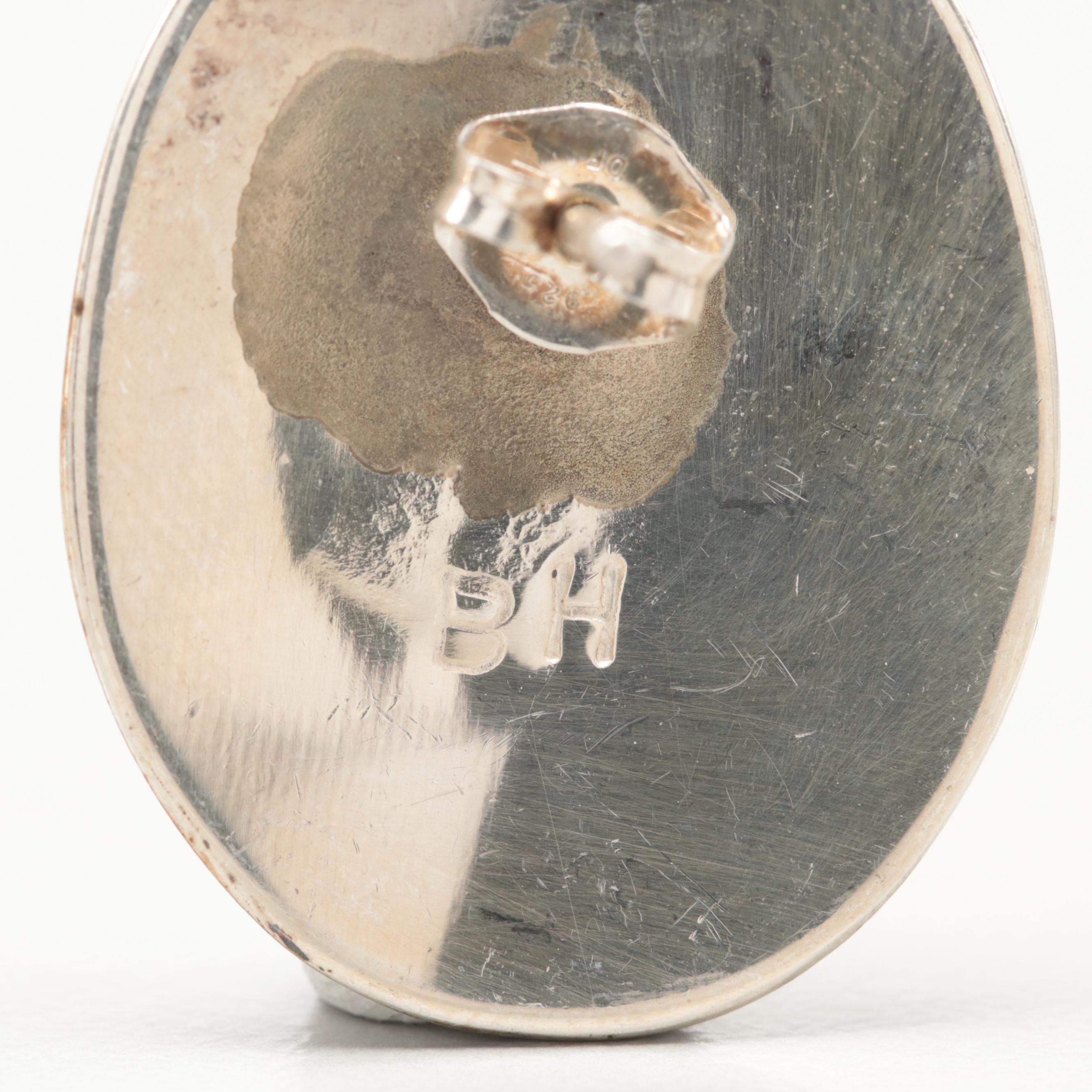 Southwestern Style Sterling Silver Abalone and Coral Earring Assortment