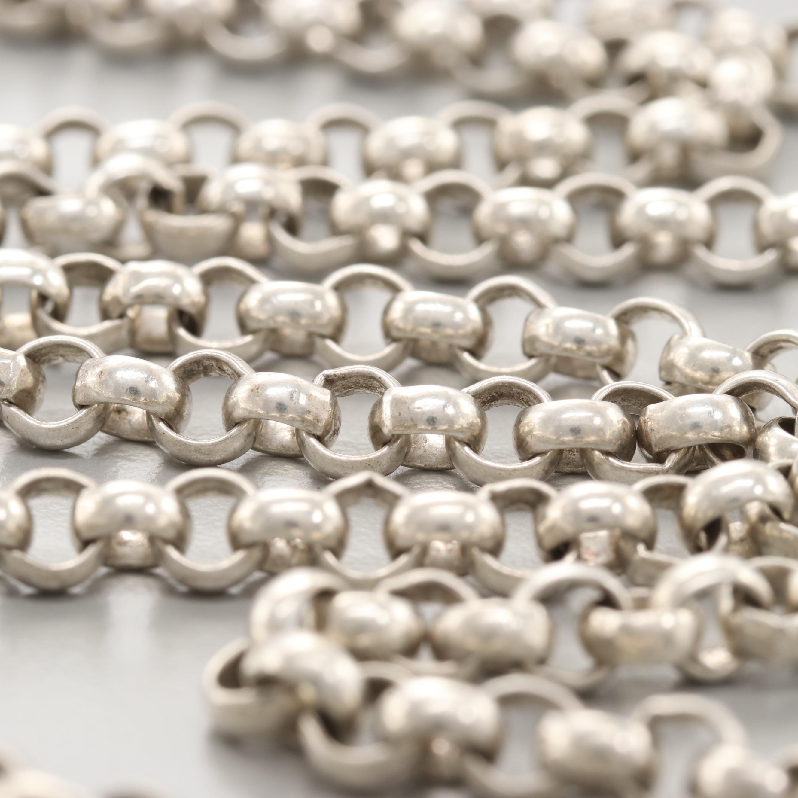 Sterling Silver Bezel with 2000 "Millennium Eagle" Silver Bullion Coin Necklace