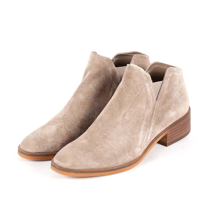 Dolce Vita Tay Taupe Suede Booties