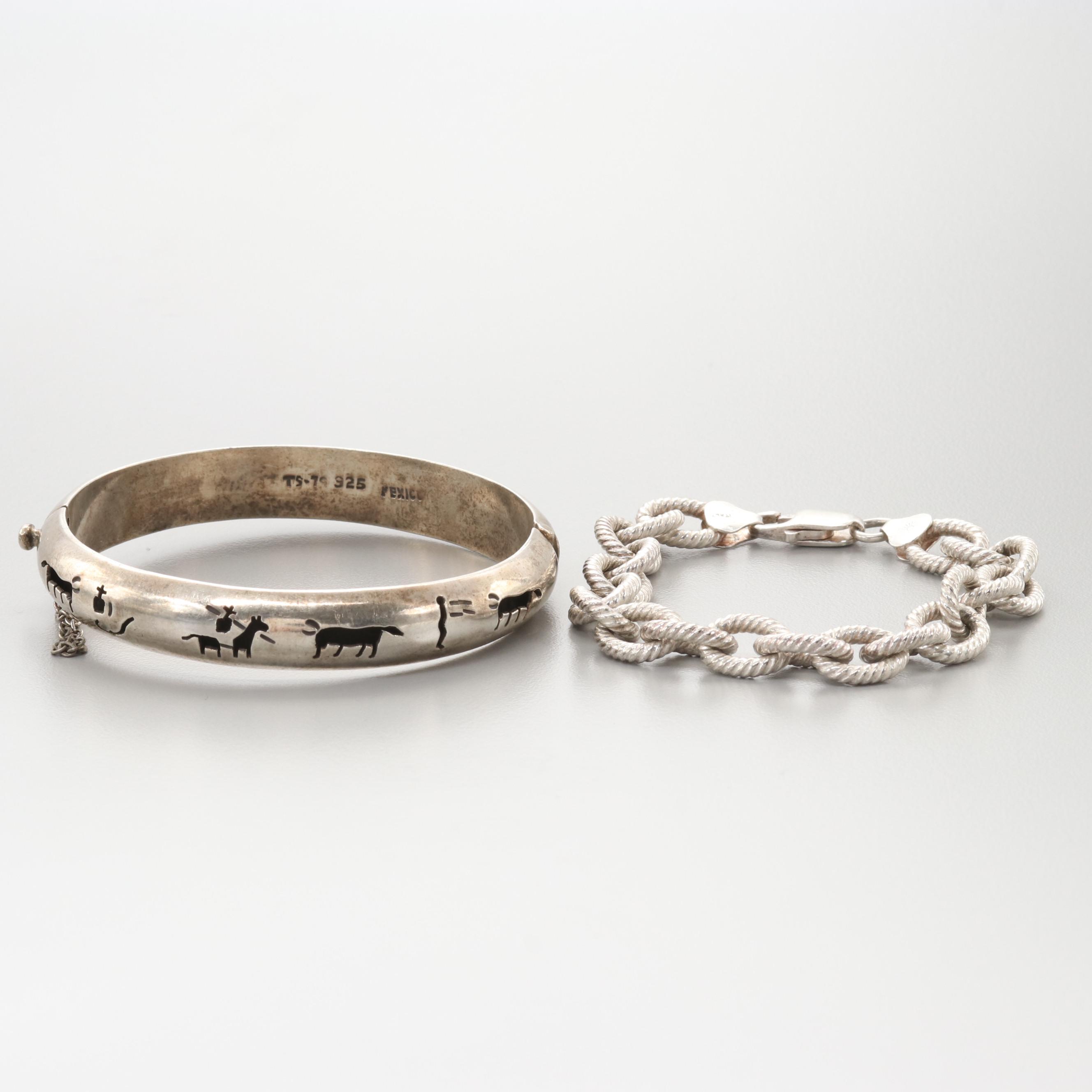 Sterling Silver Jewelry Assortment Including Cross Motifs