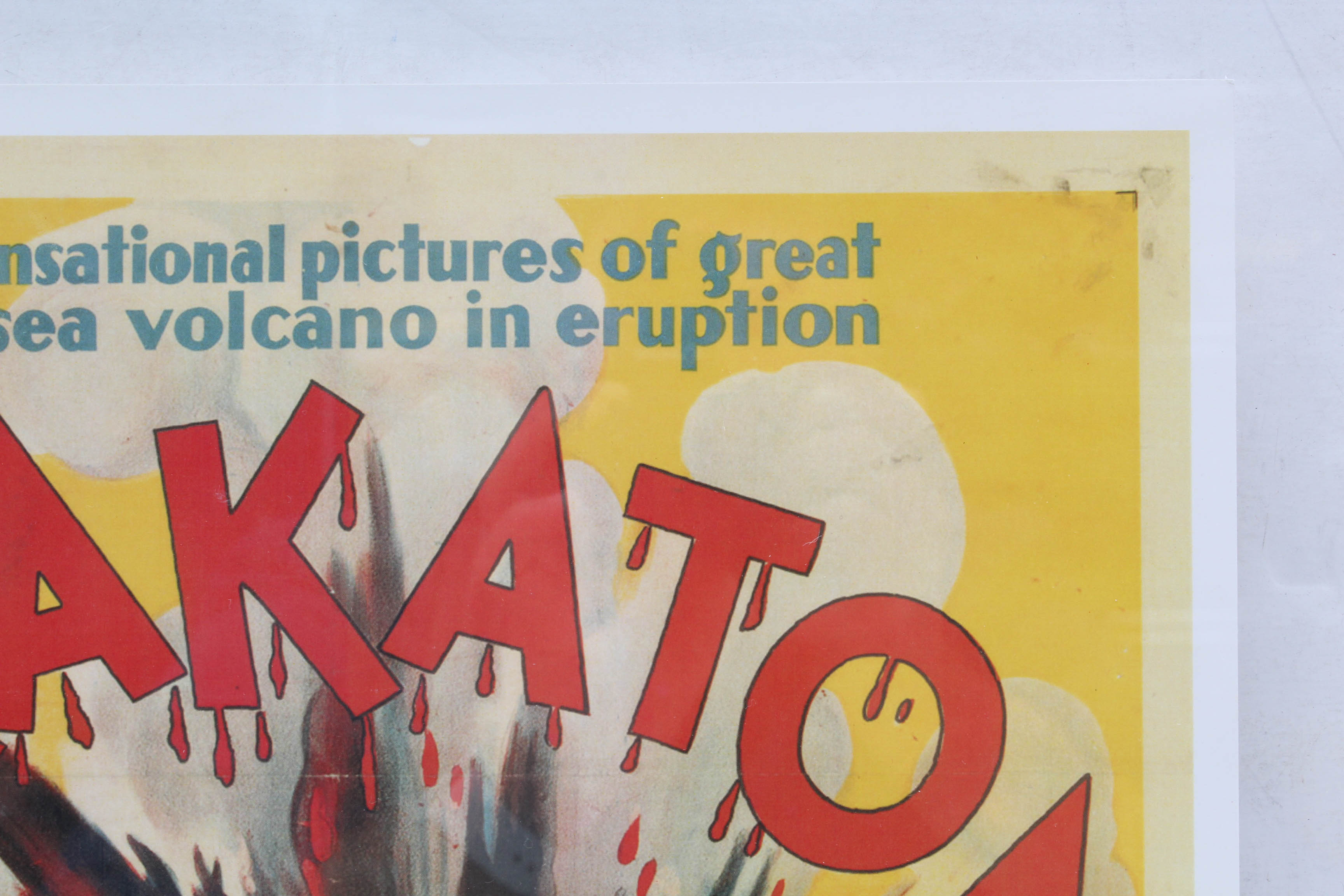 Reproduction Movie Poster for "Krakatoa"