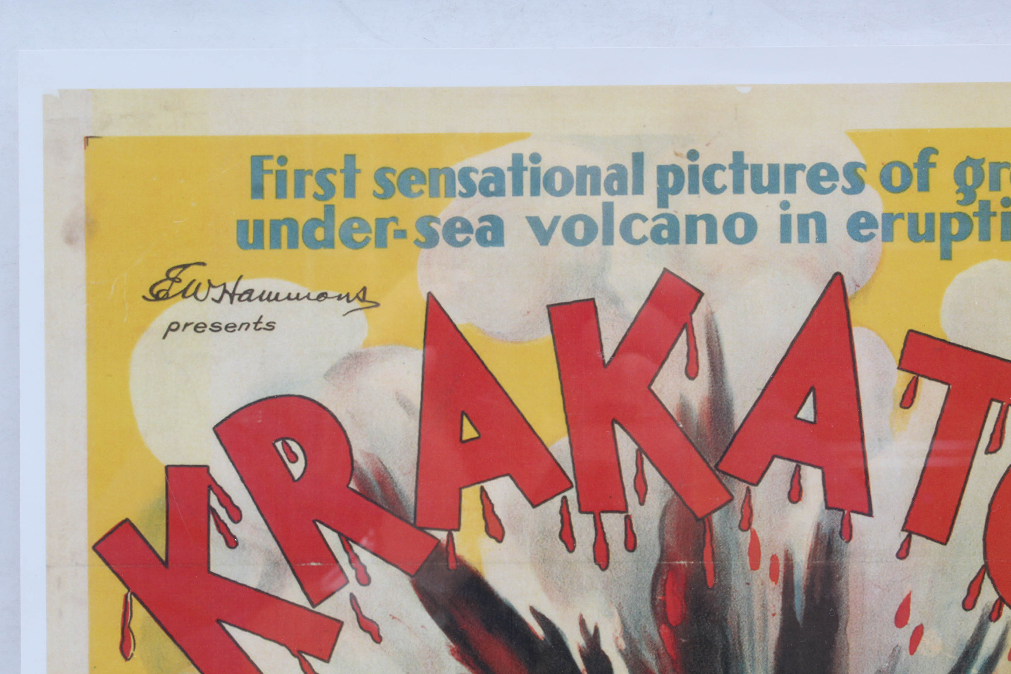 Reproduction Movie Poster for "Krakatoa"