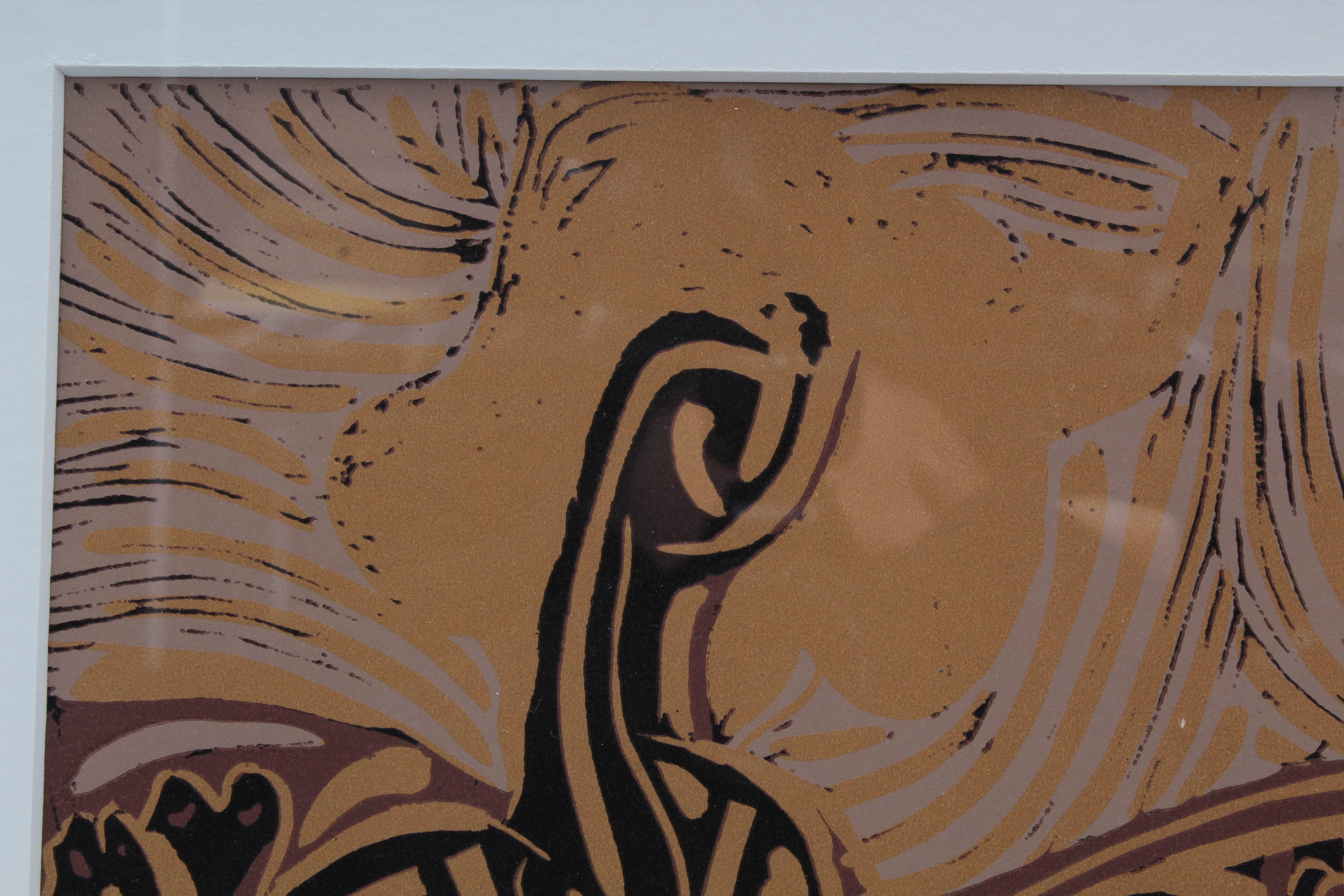 Pablo Picasso Color Linoleum Cut "After the Vintage"