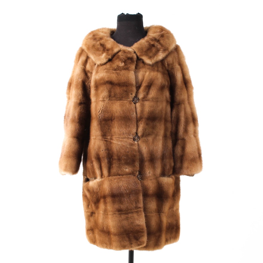 Vintage Emba Pastel Mink Fur Coat