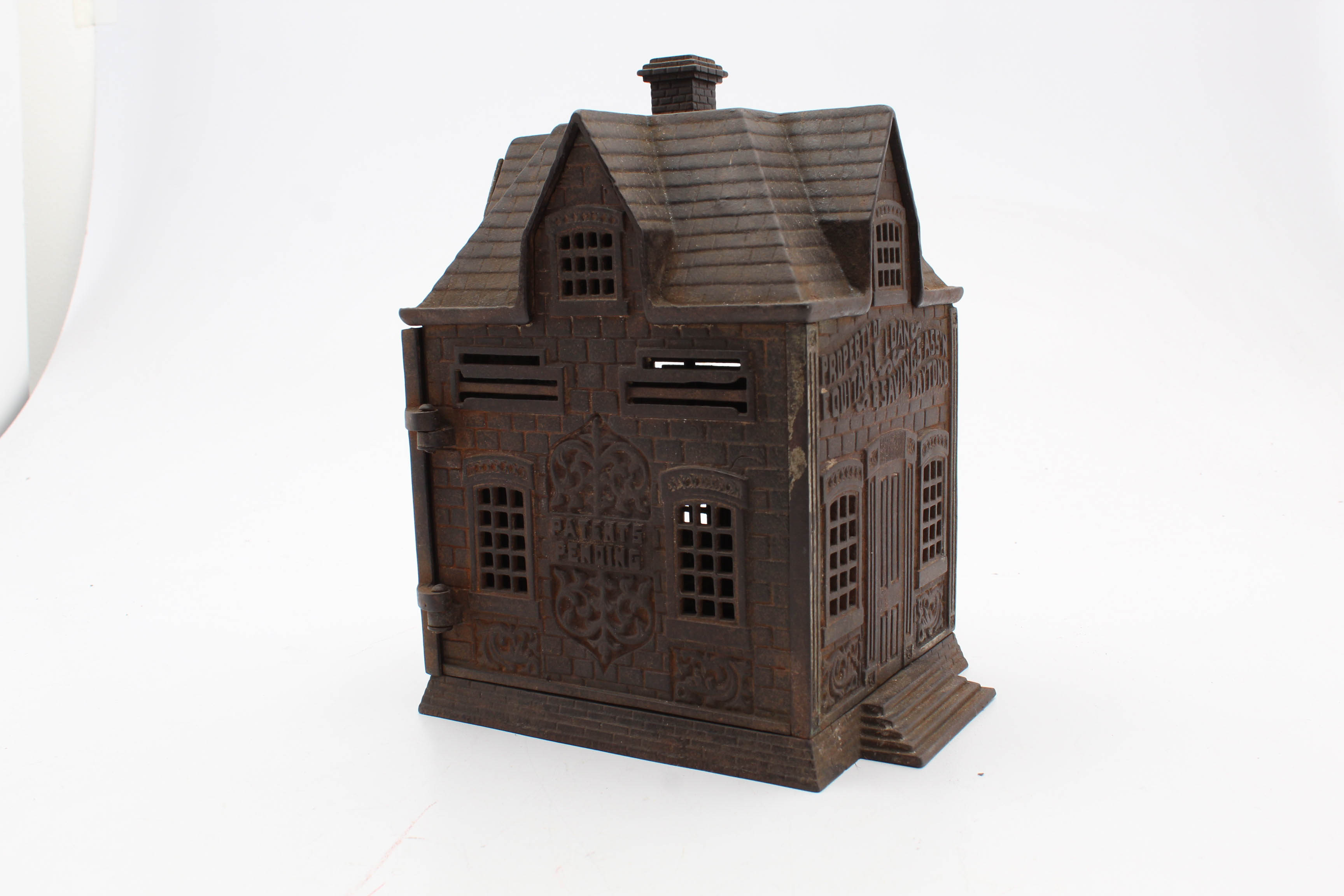 Large Cast Iron Bank "Equitable Loan & Savings Ass'n of Dayton O."