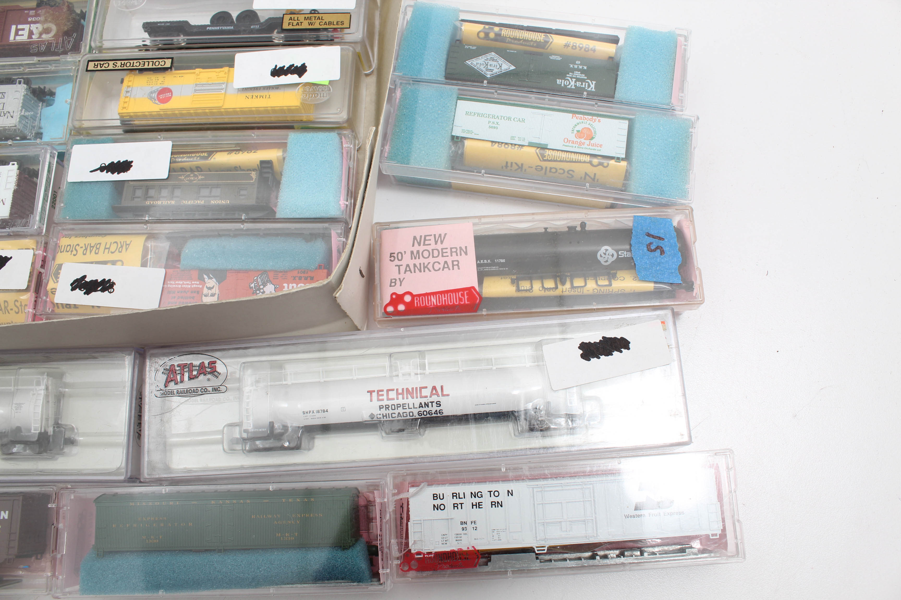 N-Scale Model Train Cars