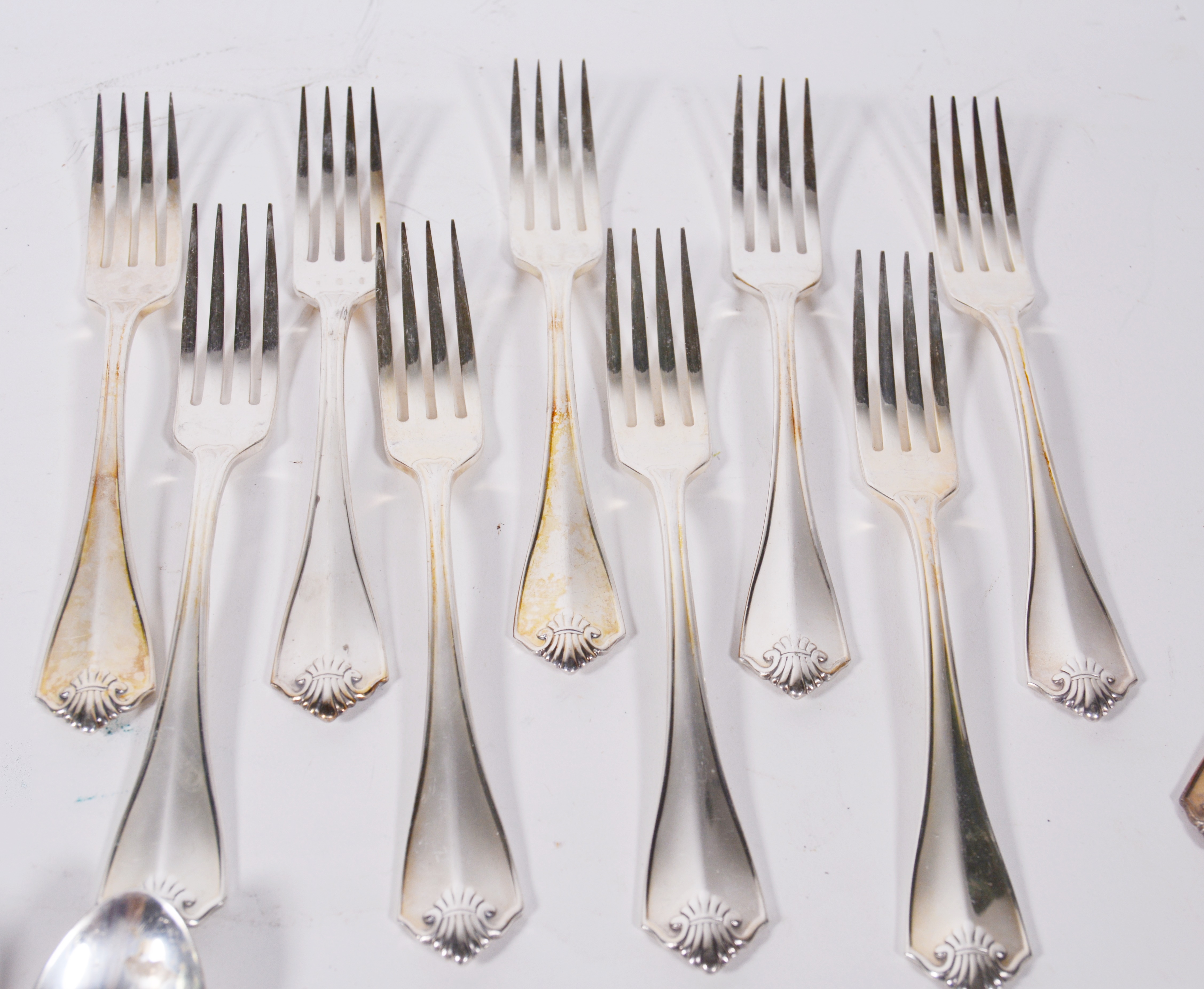 Rogers Oneida "King James" Silver Plate Flatware and Serveware Set