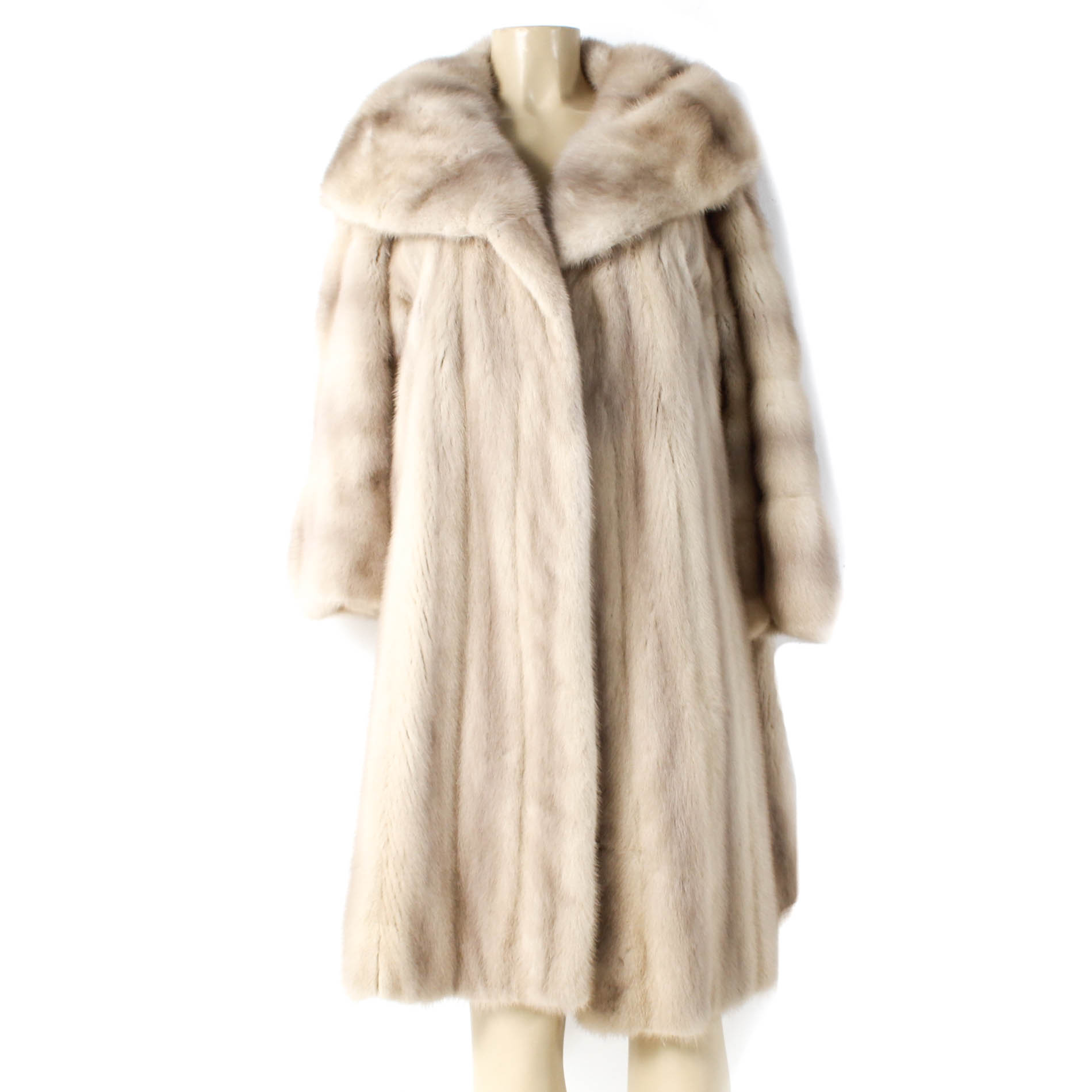Vintage Tourmaline Mink Fur Swing Coat