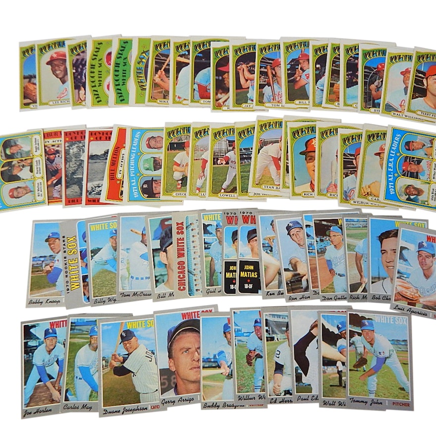 1970 and 1972 Complete Chicago White Sox Baseball Card Sets
