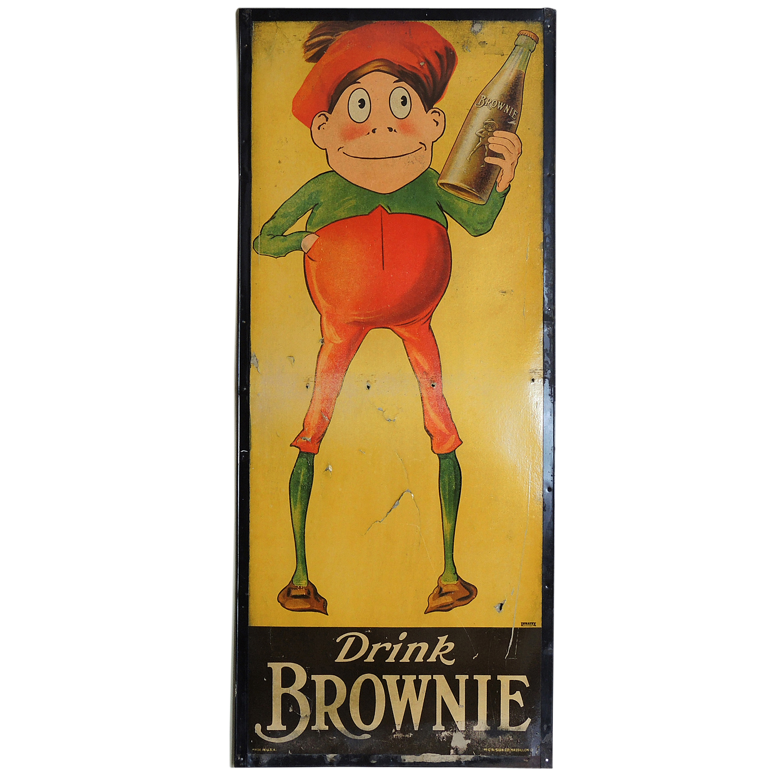 Brownie “Drink Brownie” Cardboard Advertisement