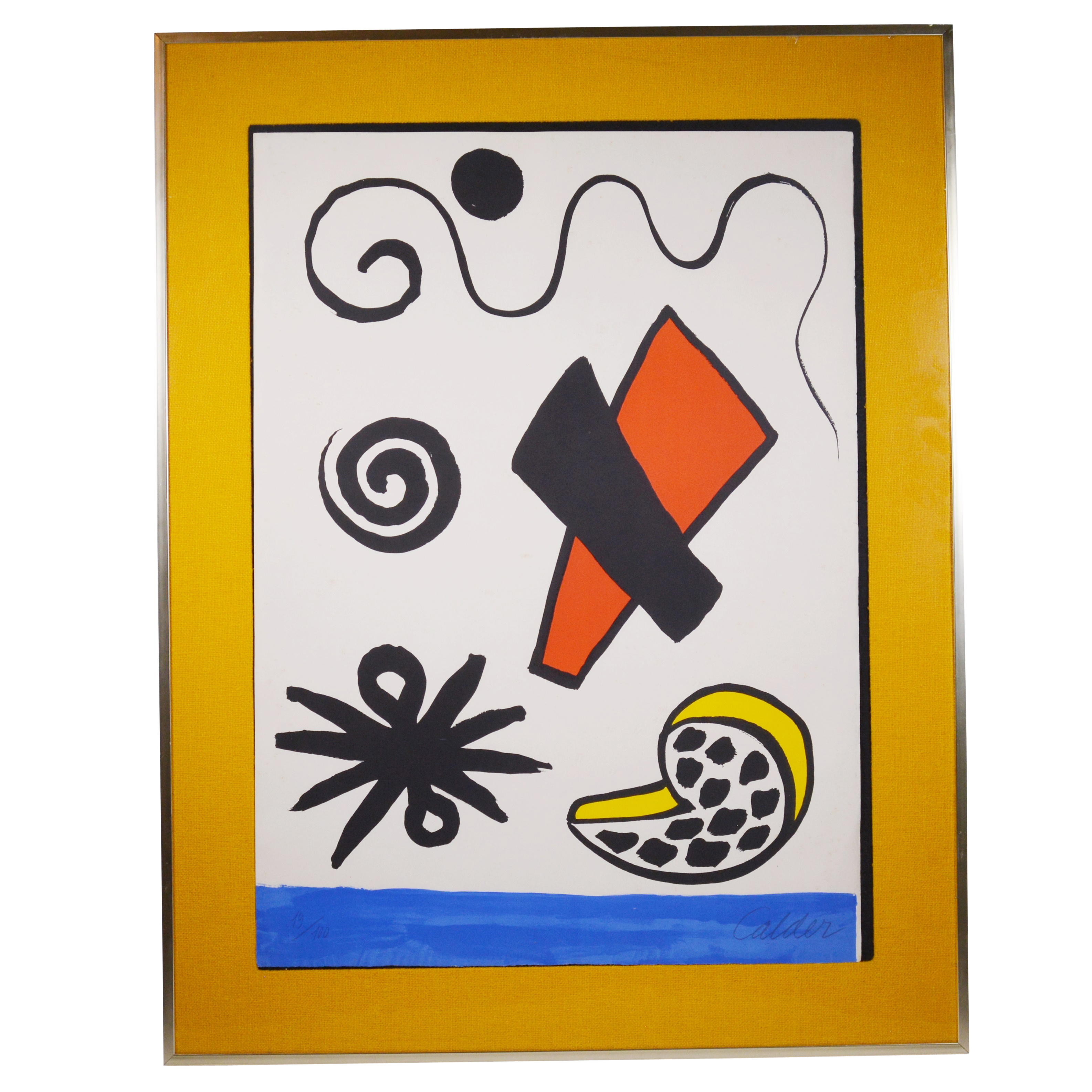 Alexander Calder Limited Edition Lithograph "Spotted Pork Chop"
