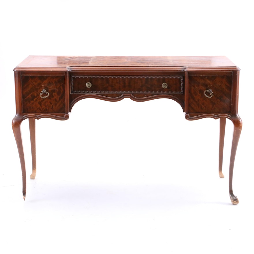 Louis XVI Style Mahogany Vanity Table, Early 20th Century