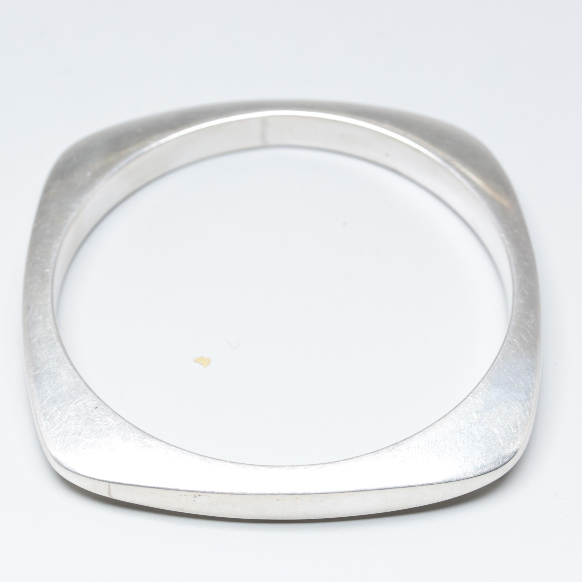 Sterling Silver Squared Bangle