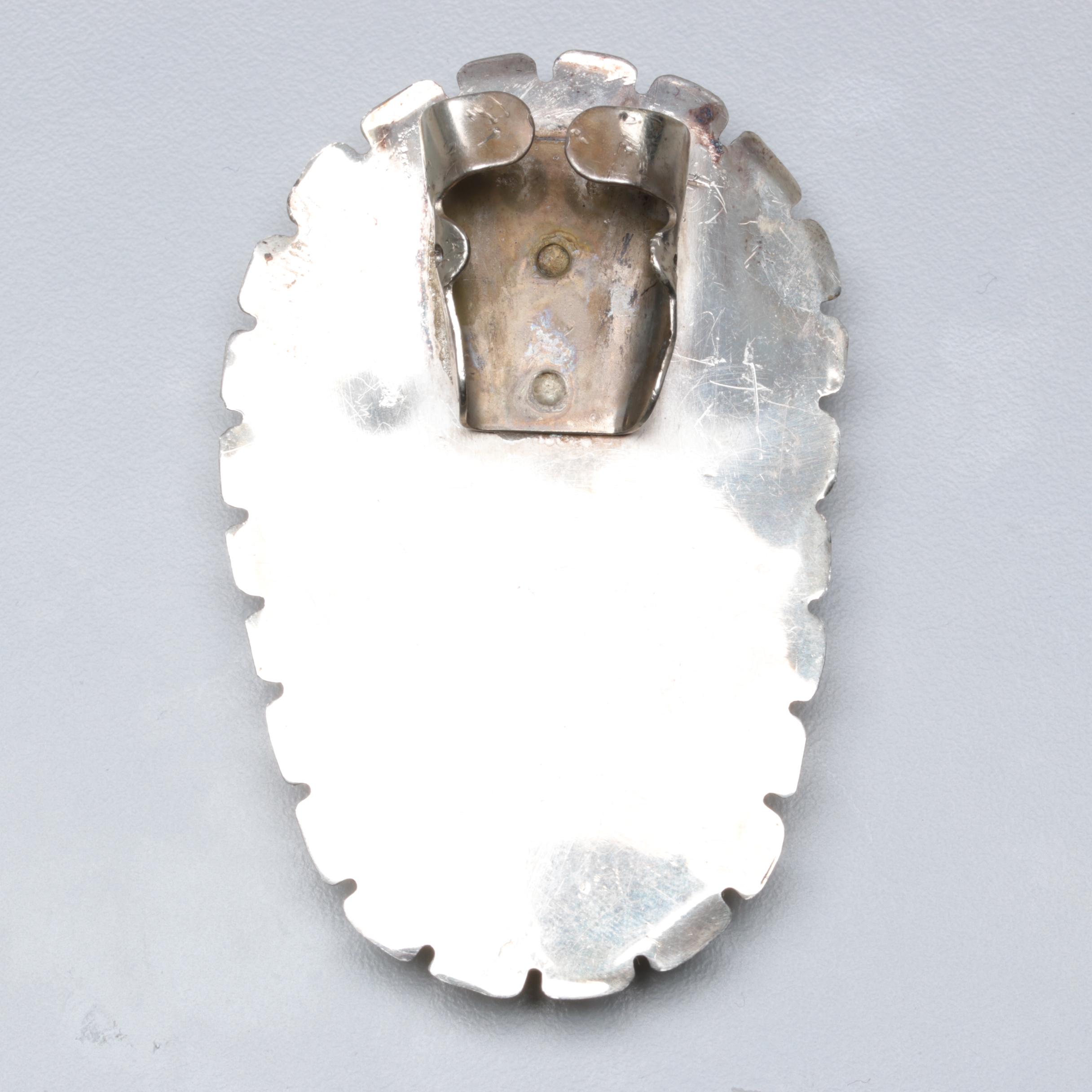 Sterling Silver Petoskey Stone Bolo Slide