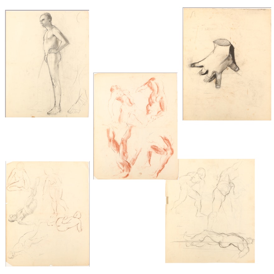 Robert Lahmann Figure Study Sketches