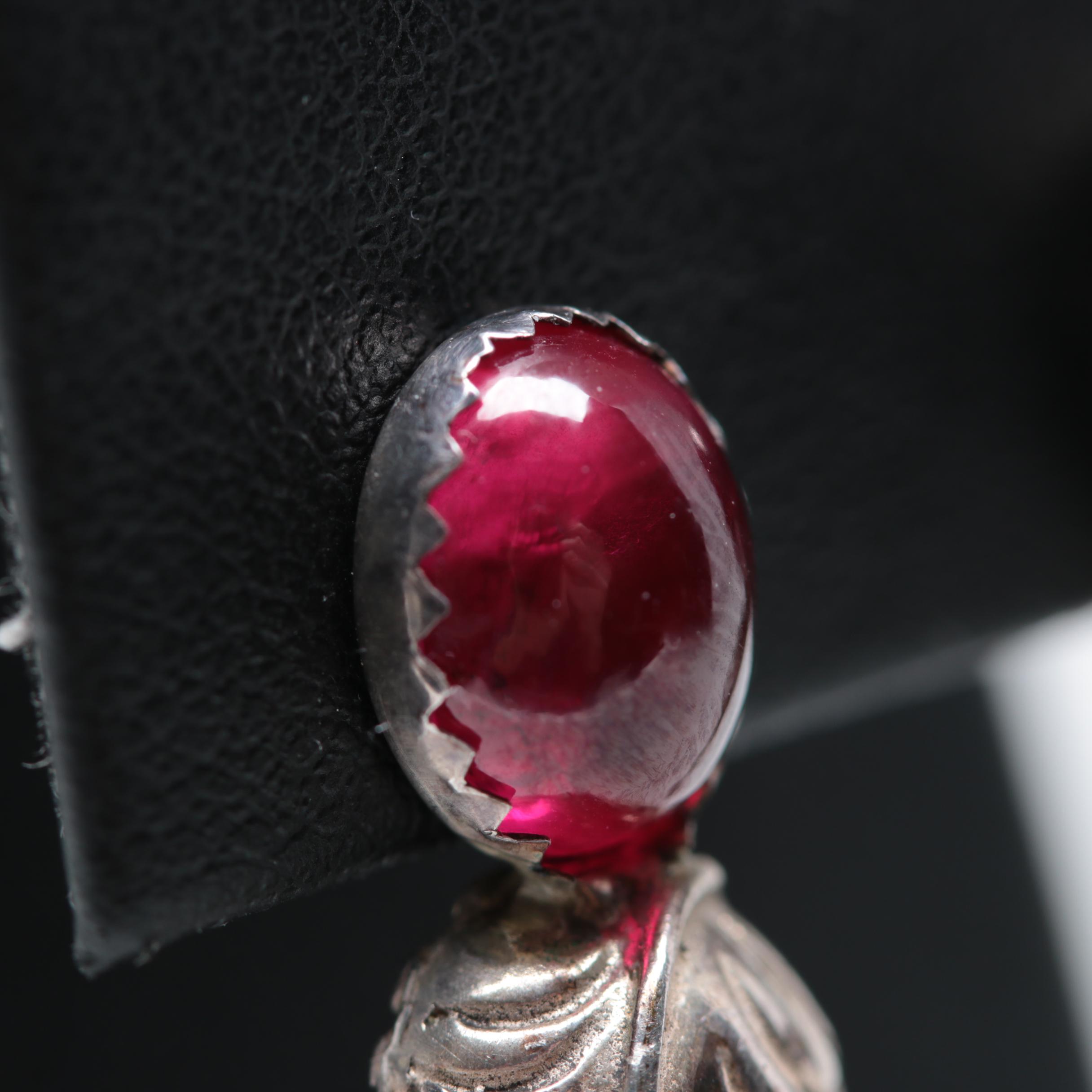 Assorted Sterling Silver Abalone and Chalcedony Earrings