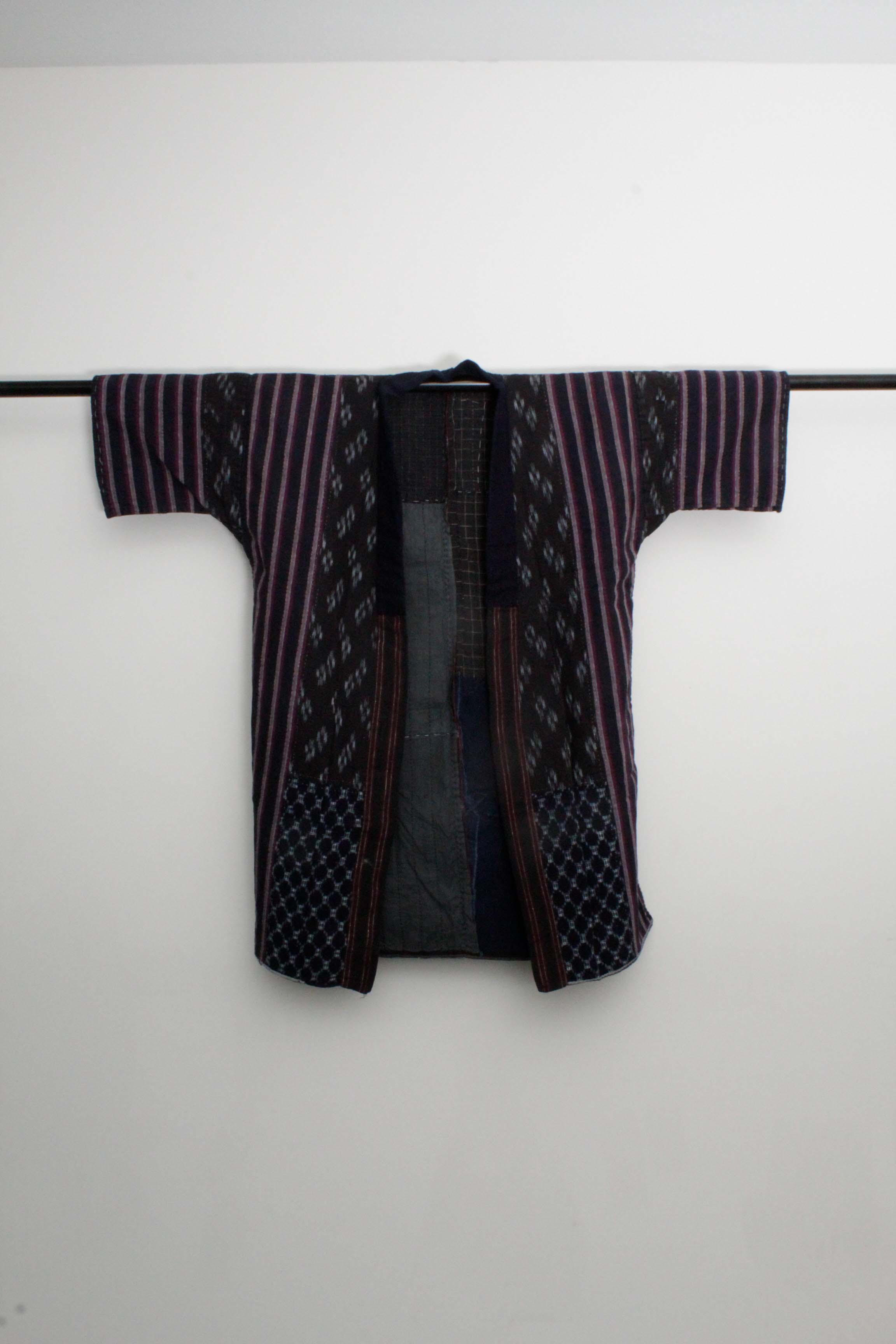 Men's Circa 1870 Antique Handwoven Cotton Patchwork Noragi Jacket