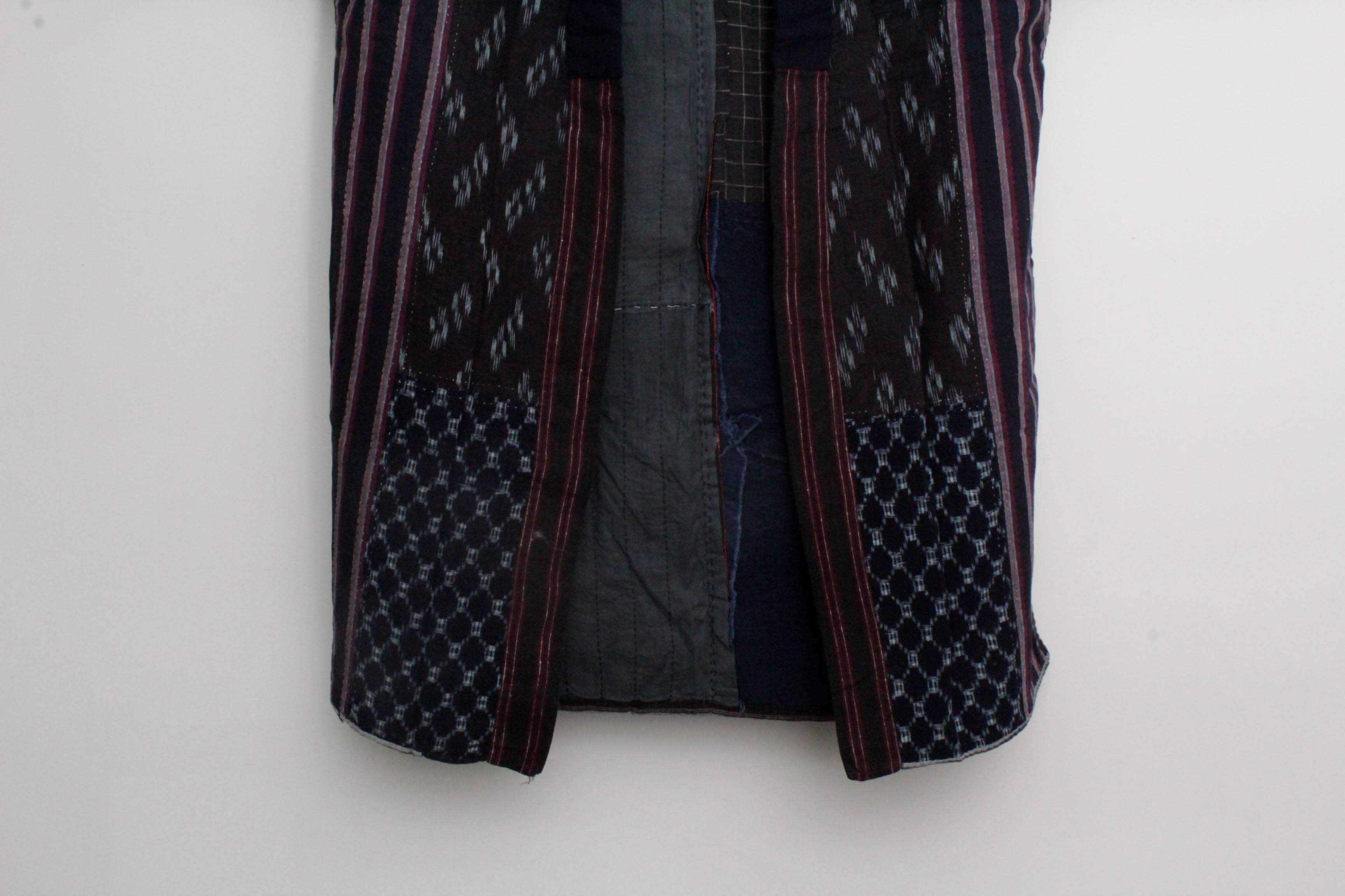 Men's Circa 1870 Antique Handwoven Cotton Patchwork Noragi Jacket