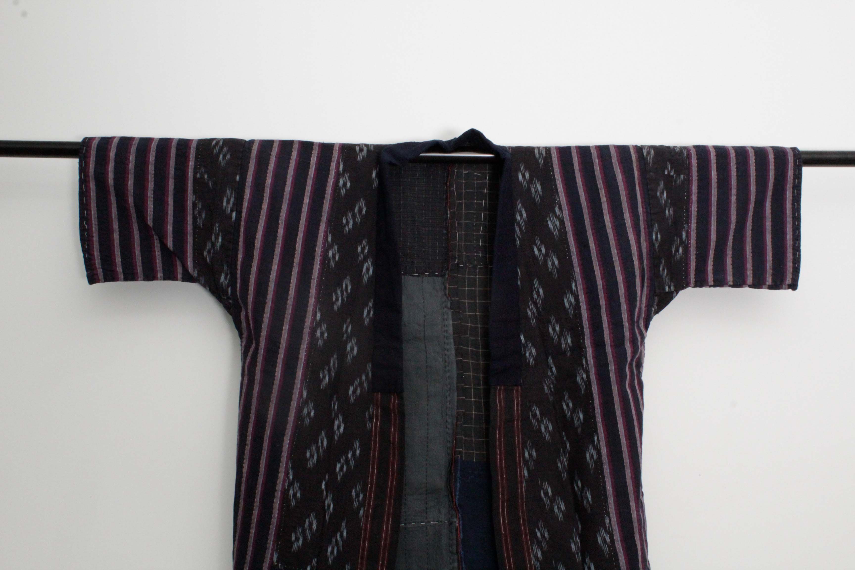 Men's Circa 1870 Antique Handwoven Cotton Patchwork Noragi Jacket