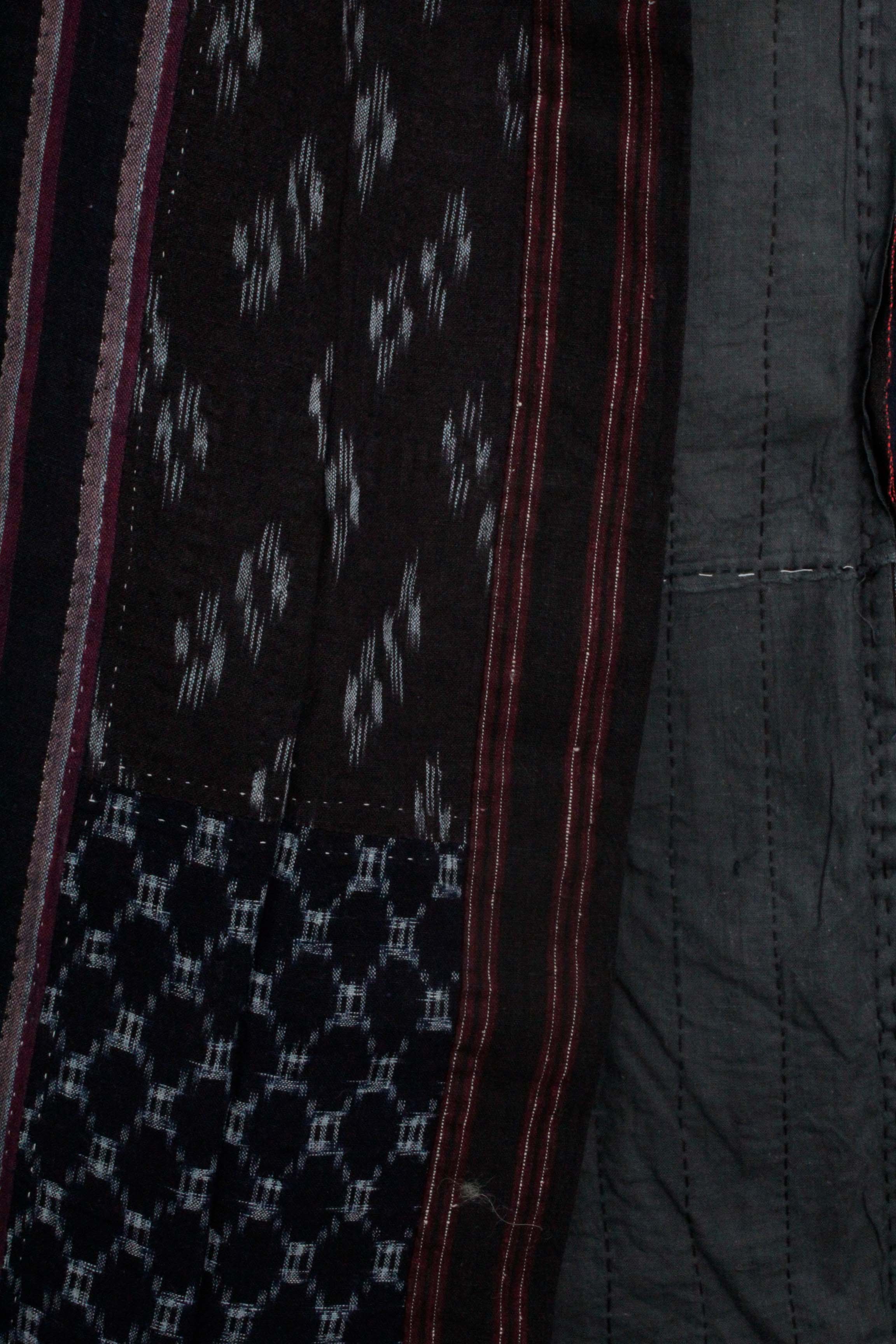 Men's Circa 1870 Antique Handwoven Cotton Patchwork Noragi Jacket