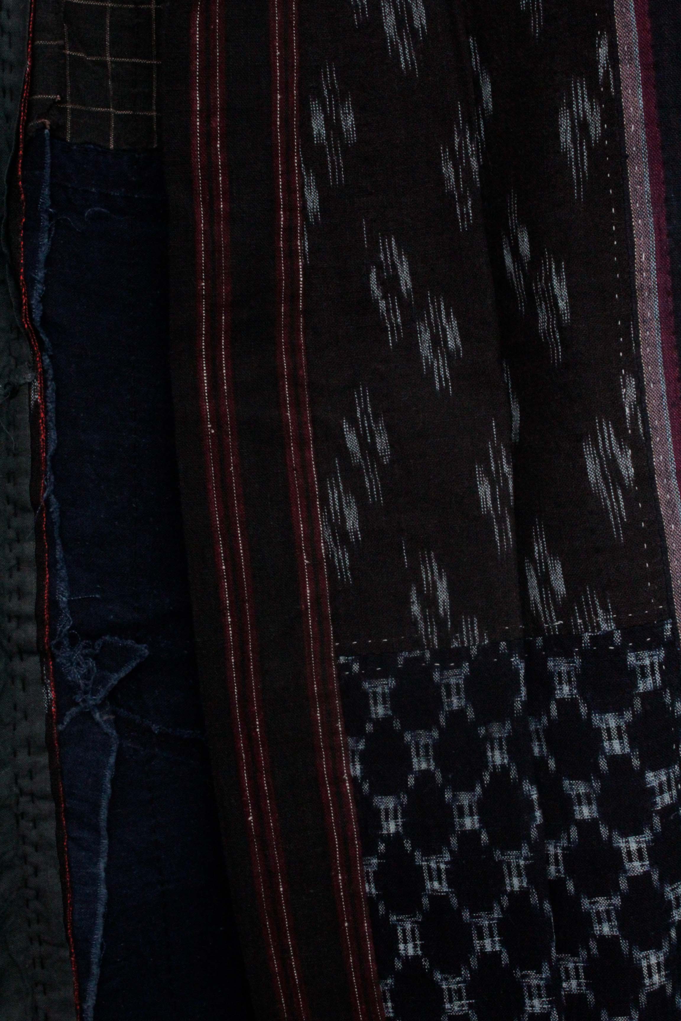 Men's Circa 1870 Antique Handwoven Cotton Patchwork Noragi Jacket