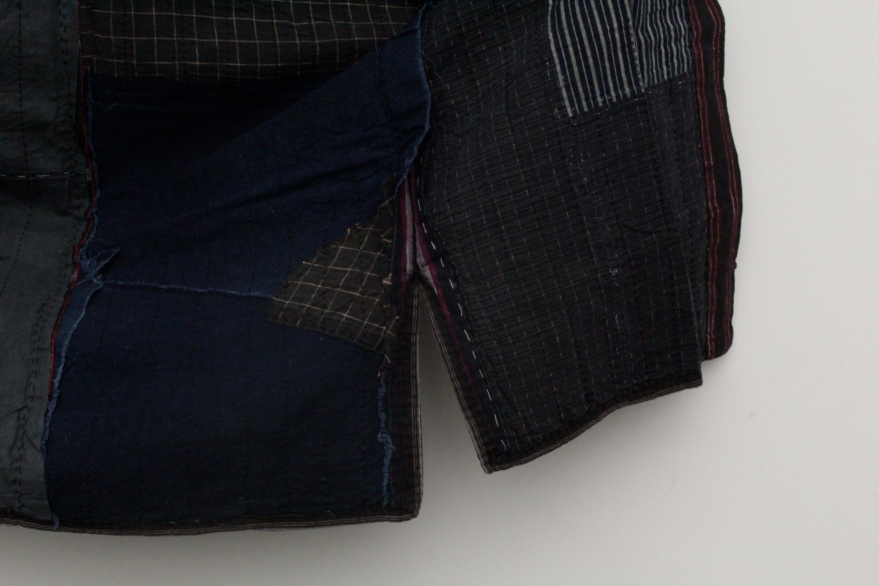 Men's Circa 1870 Antique Handwoven Cotton Patchwork Noragi Jacket