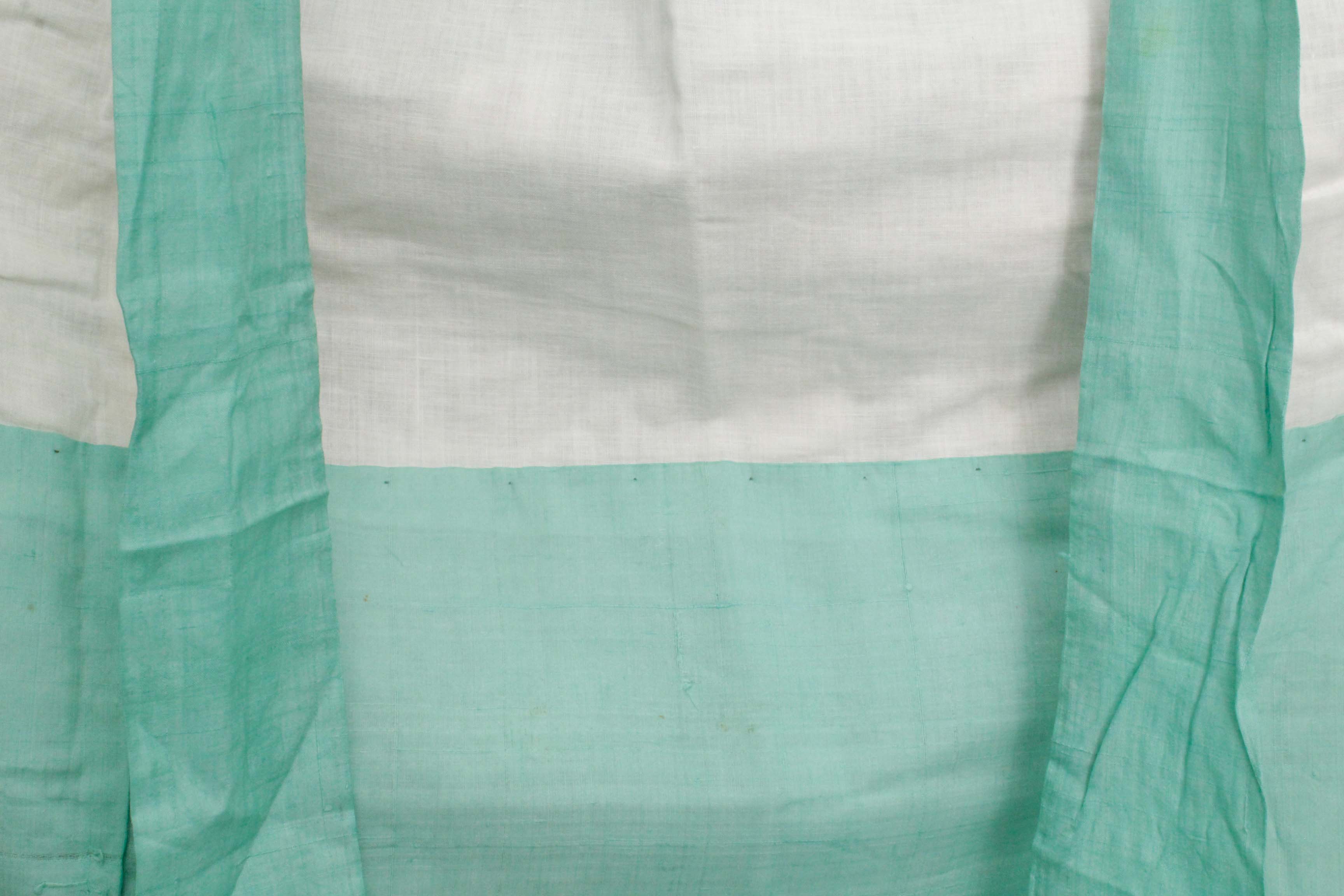 Child's Circa 1890 Antique Handwoven Ikat Silk Winter Furisode Kimono