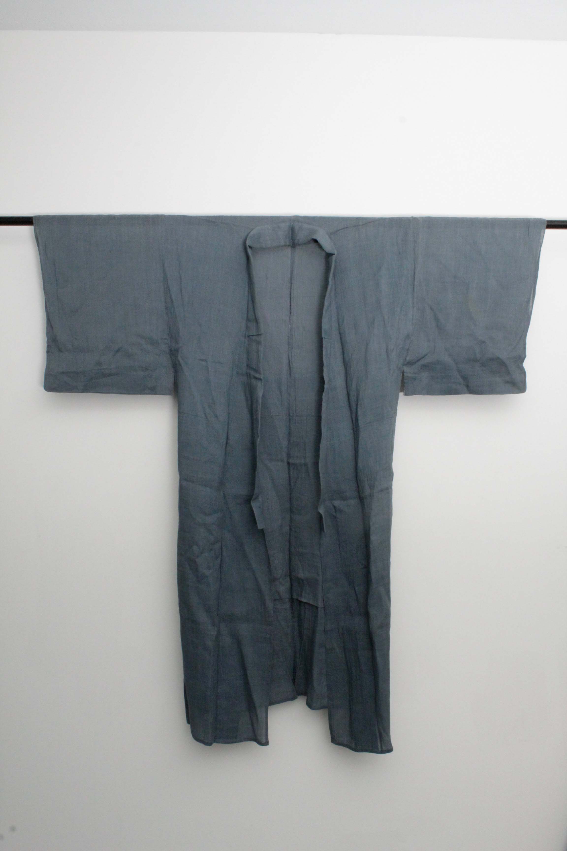 Men's Circa 1900 Antique Handwoven Silk Crepe Kimono