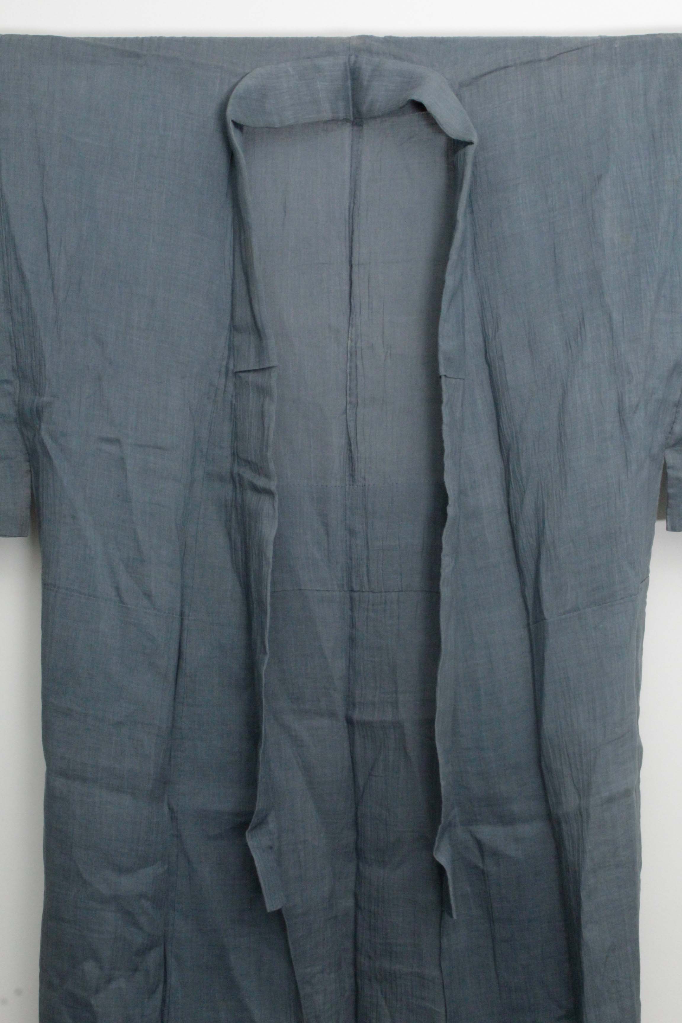 Men's Circa 1900 Antique Handwoven Silk Crepe Kimono