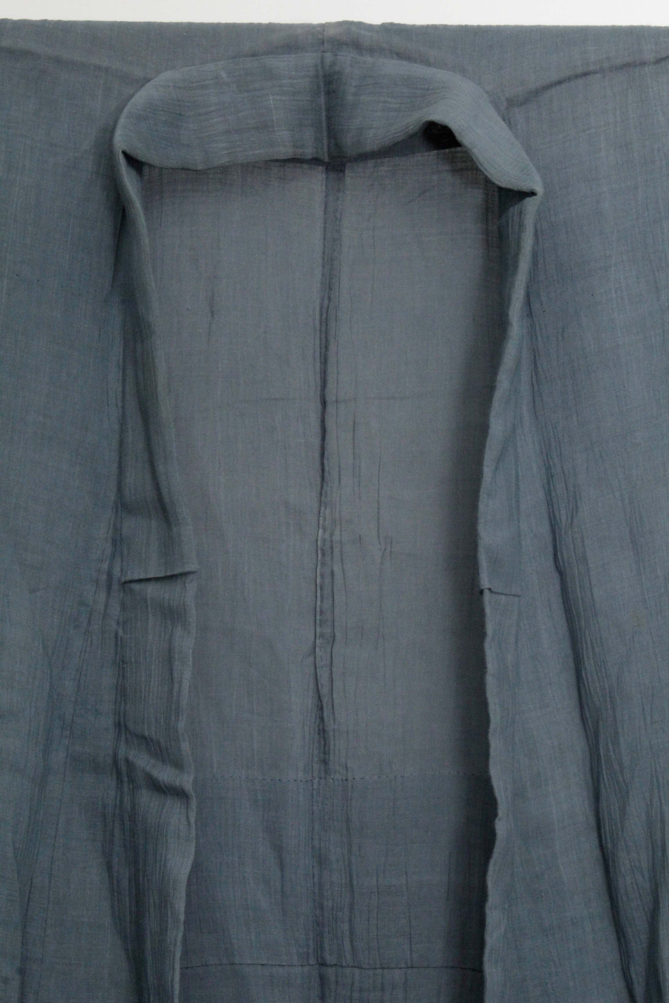 Men's Circa 1900 Antique Handwoven Silk Crepe Kimono