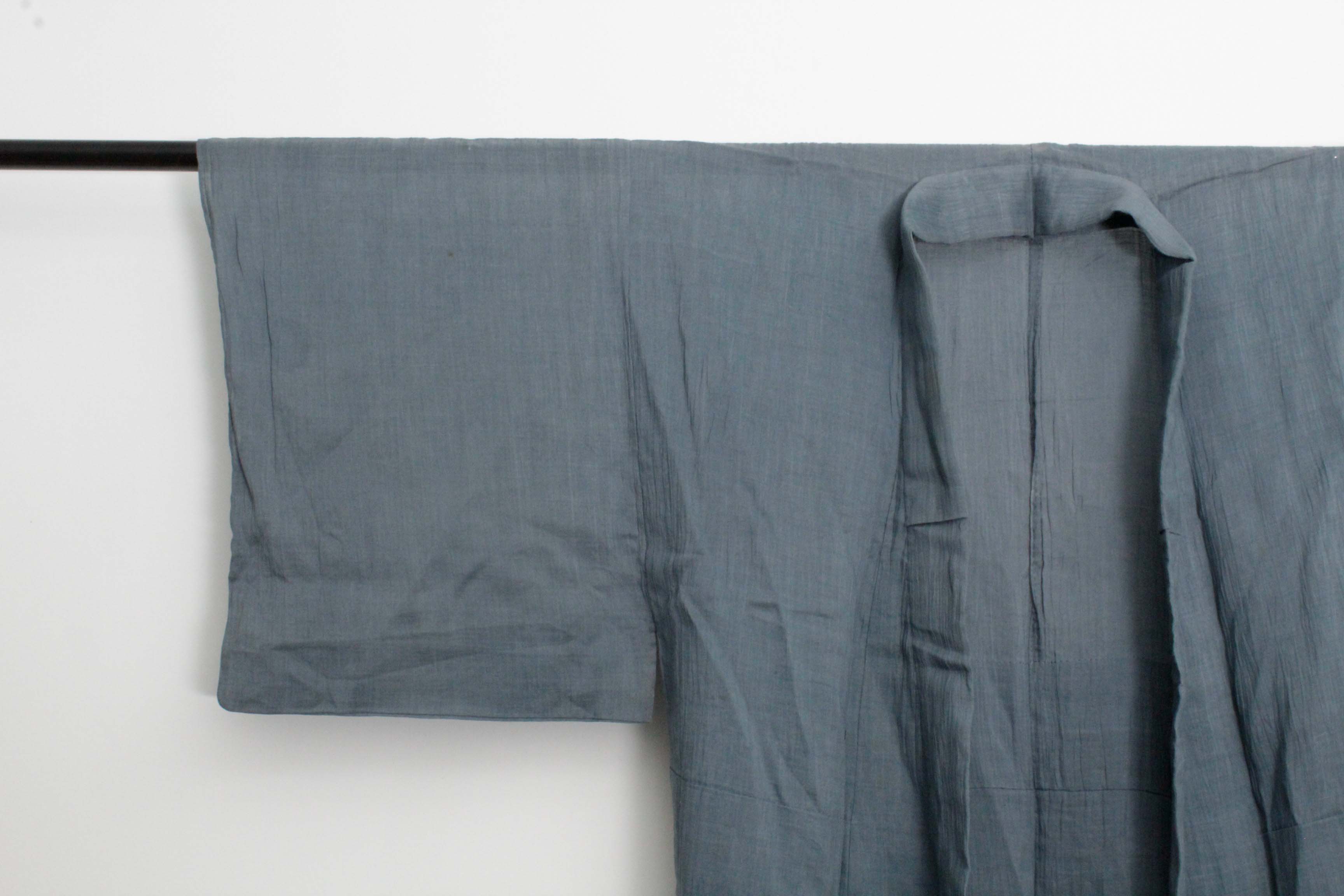 Men's Circa 1900 Antique Handwoven Silk Crepe Kimono