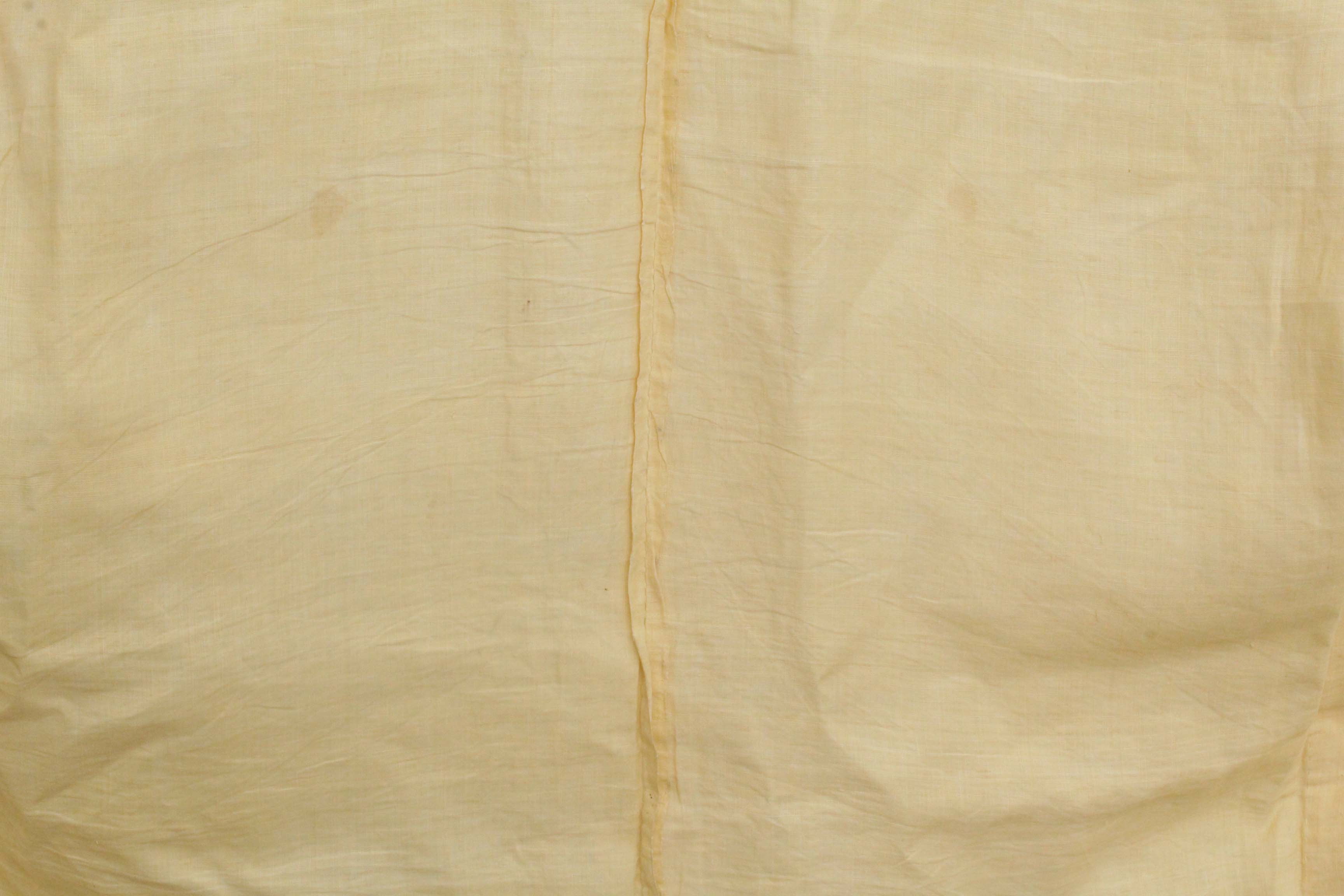 Men's Circa 1880 Antique Handwoven Hemp Crested Summer Kimono