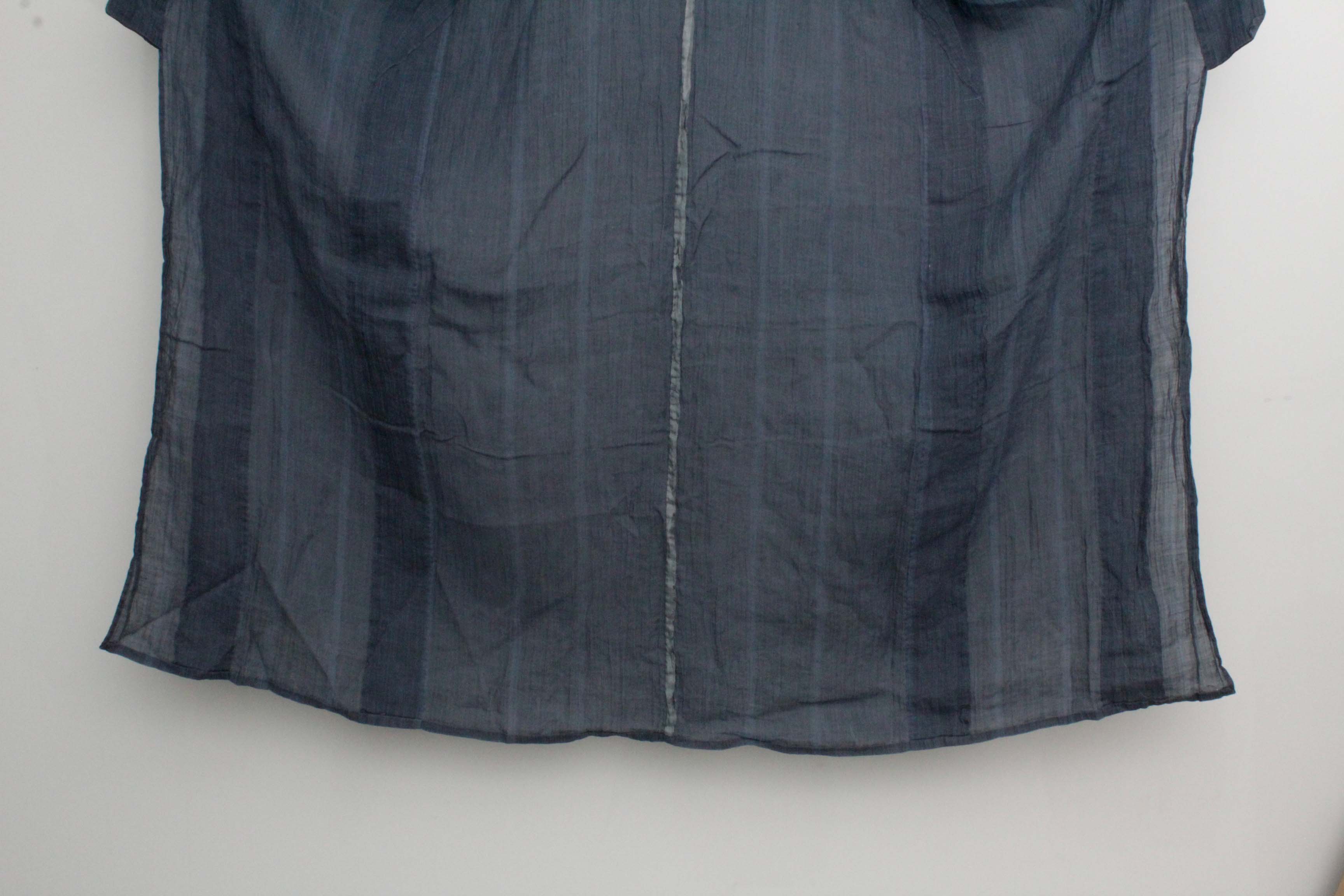 Circa 1900 Antique Handwoven Hemp and Silk Crepe Kosode Kimono