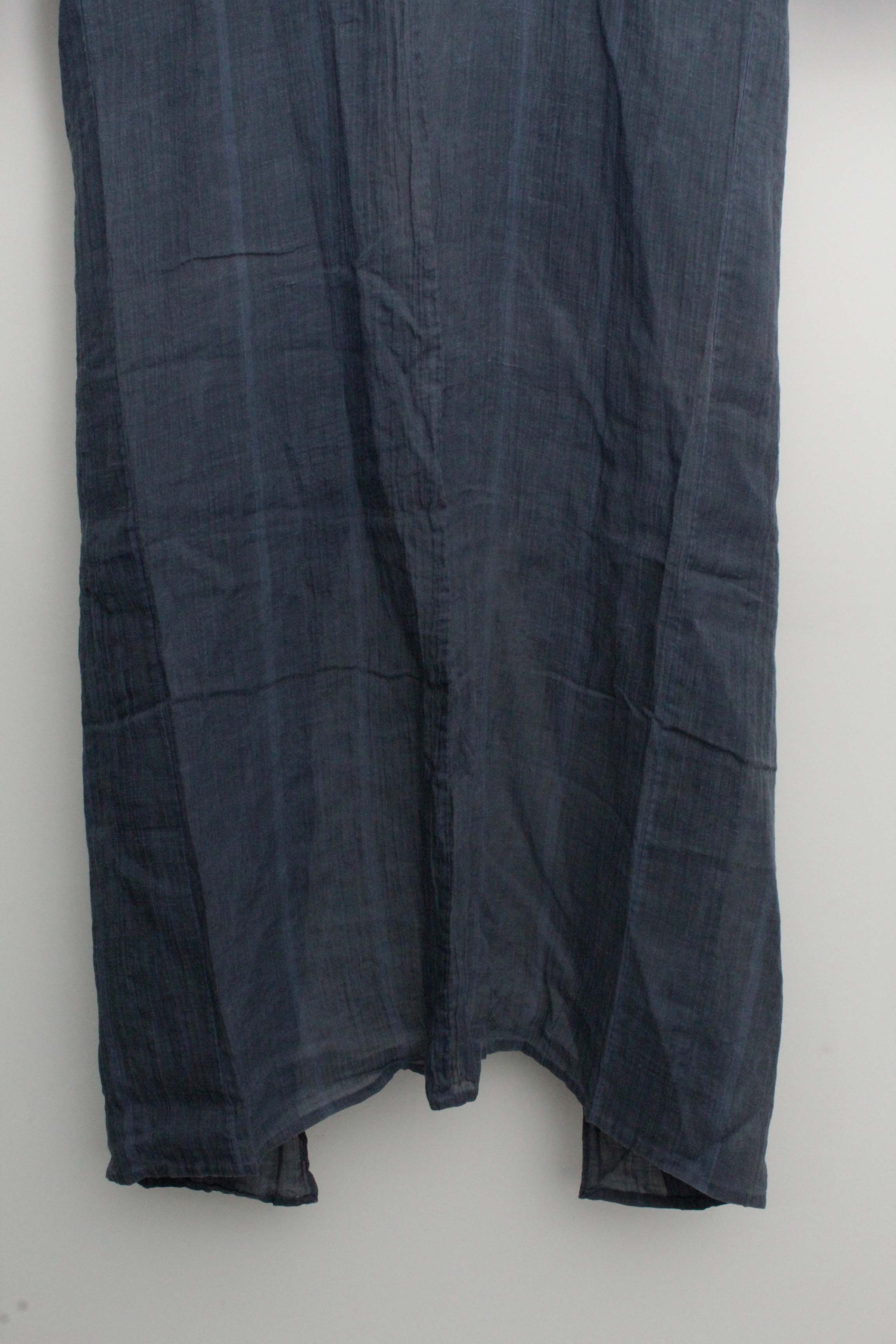 Circa 1900 Antique Handwoven Hemp and Silk Crepe Kosode Kimono