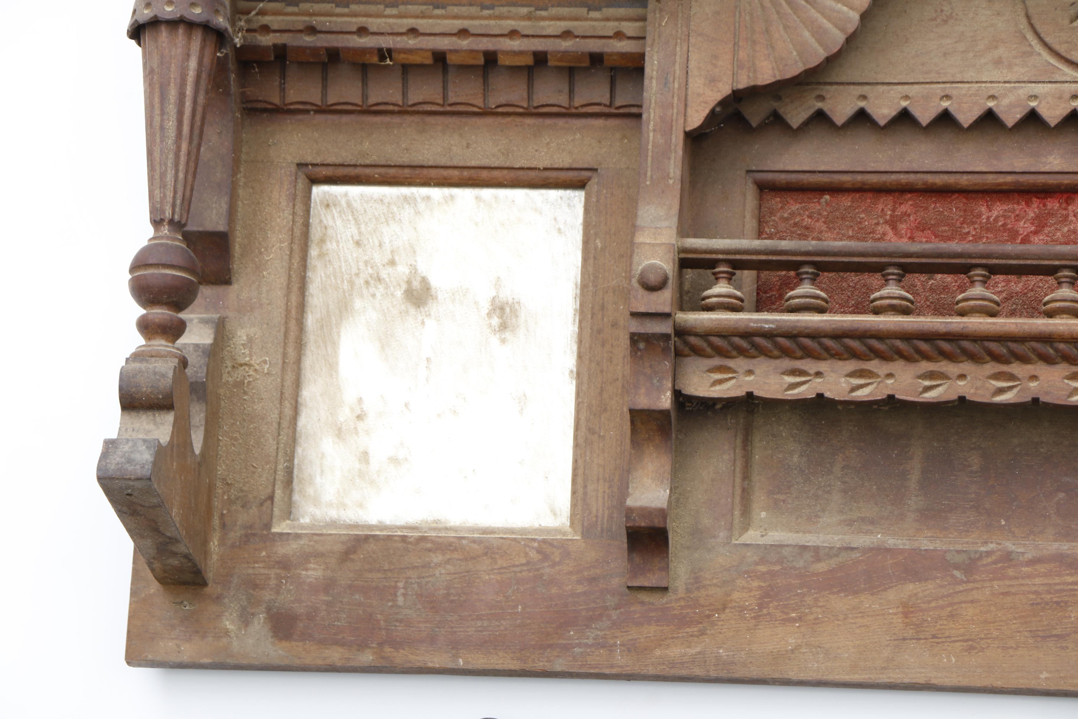 Eastlake Organ Top with Twin Mirrors