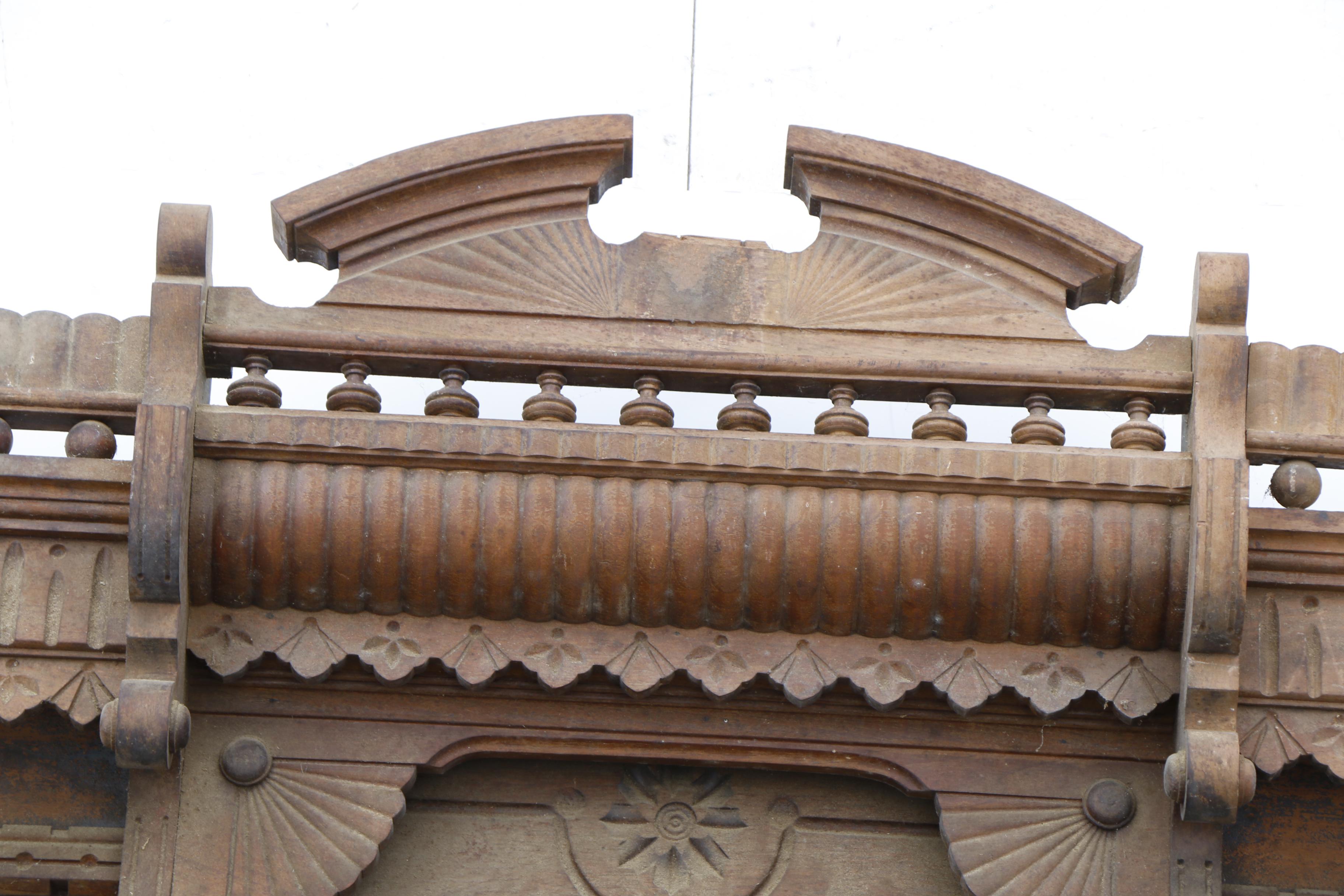 Eastlake Organ Top with Twin Mirrors