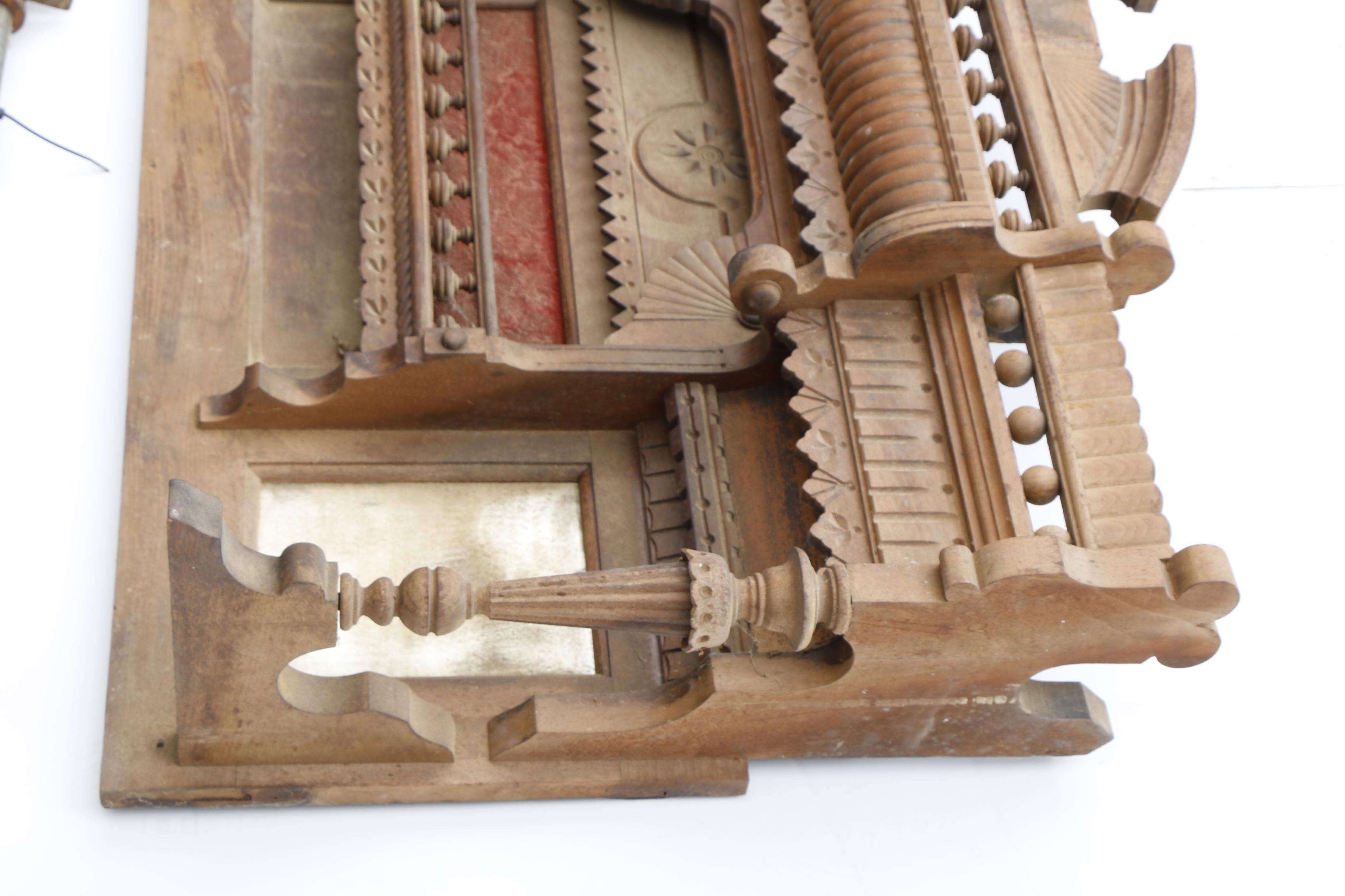 Eastlake Organ Top with Twin Mirrors