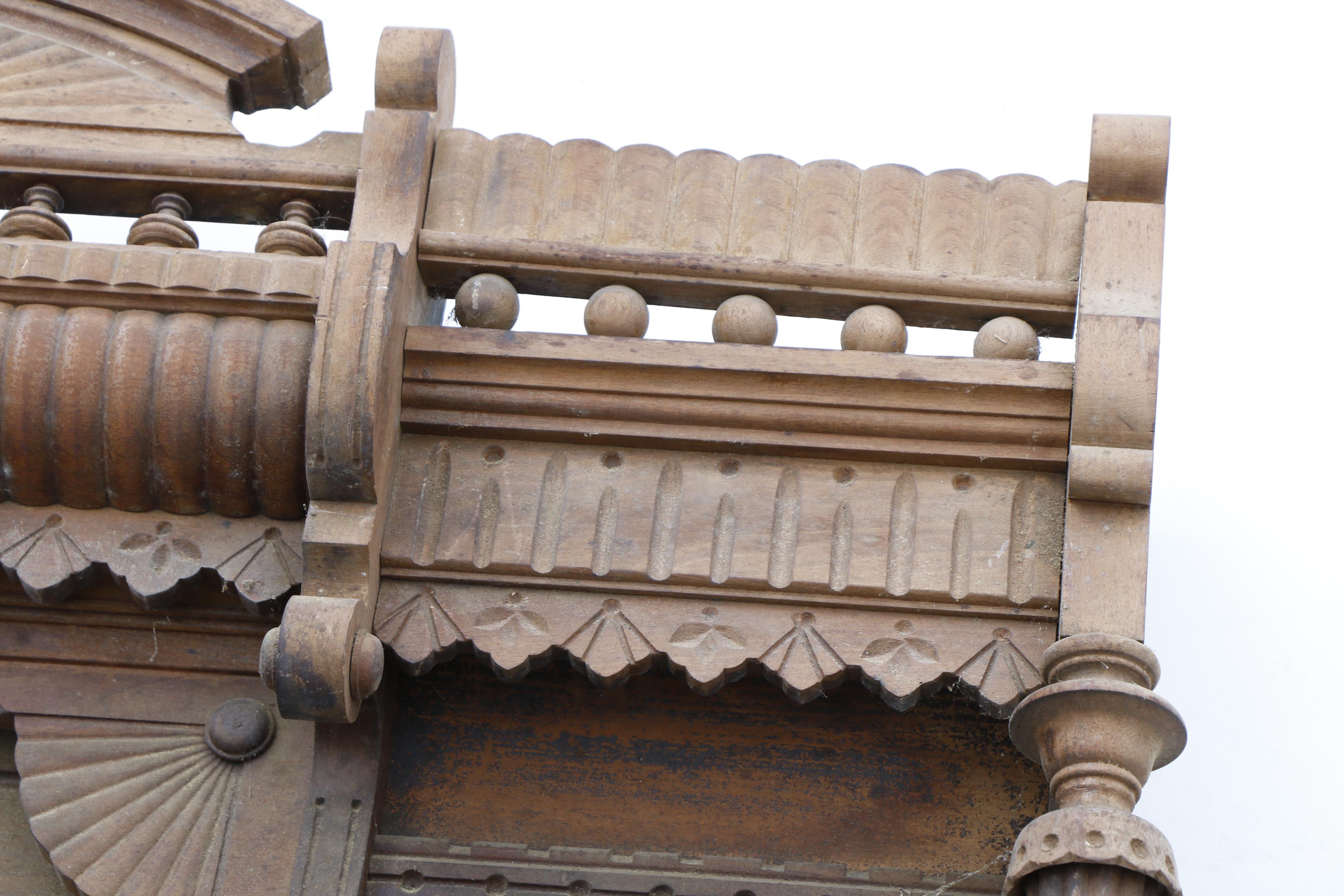Eastlake Organ Top with Twin Mirrors