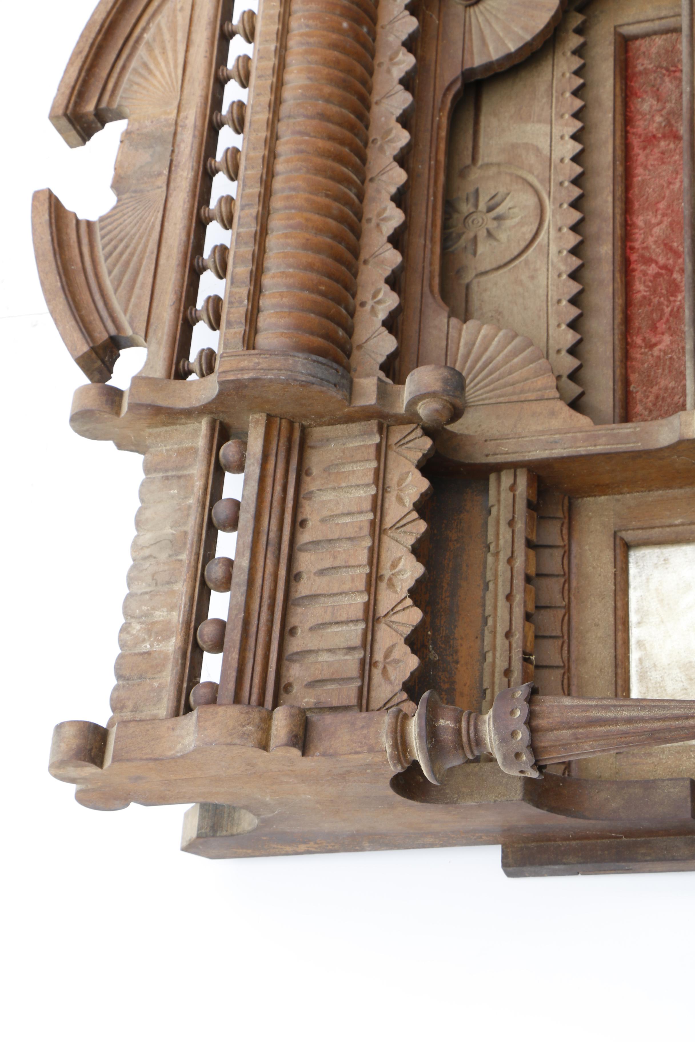 Eastlake Organ Top with Twin Mirrors