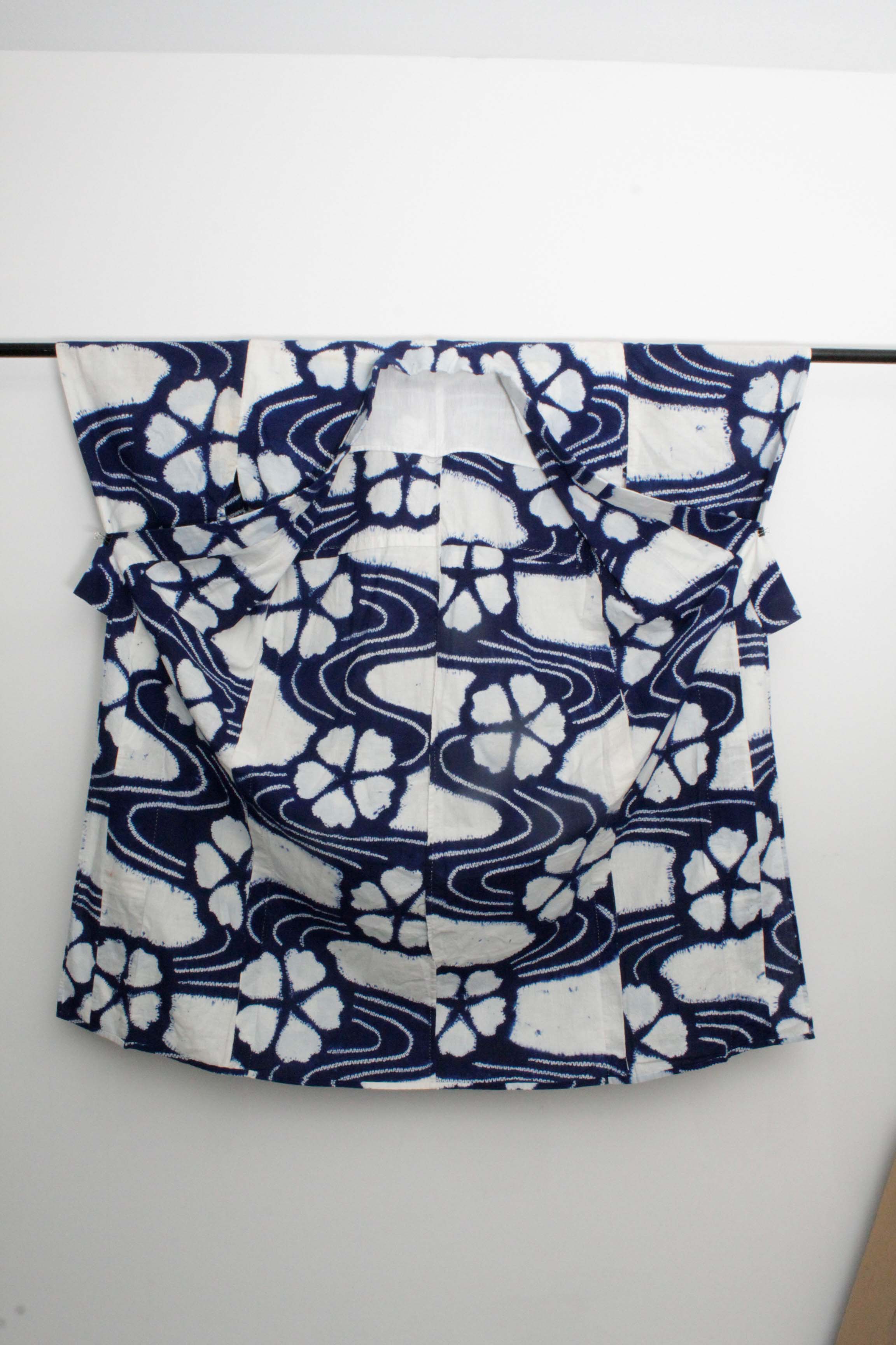 Circa 1890 Antique Handwoven Cotton Yukata Kimono