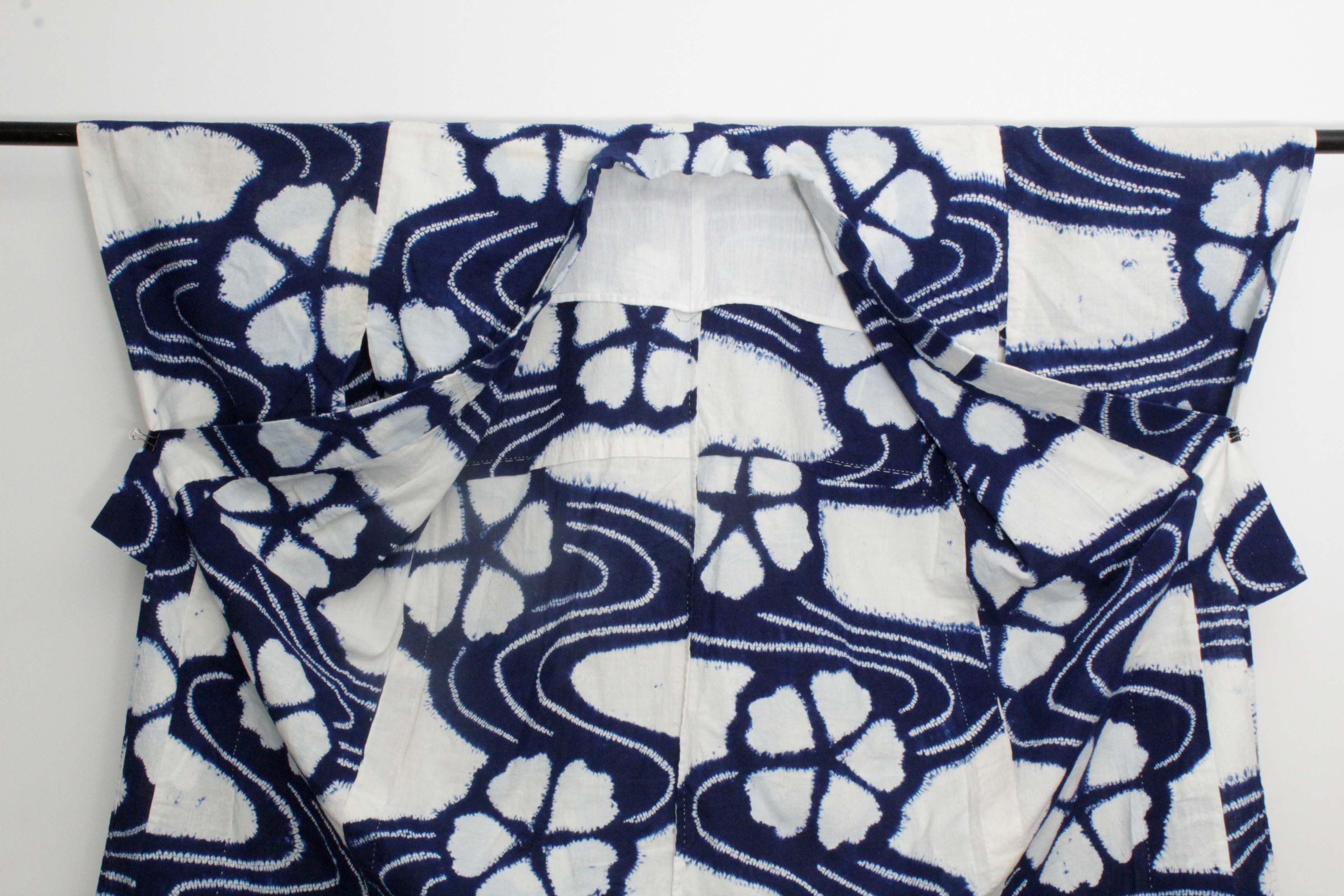 Circa 1890 Antique Handwoven Cotton Yukata Kimono