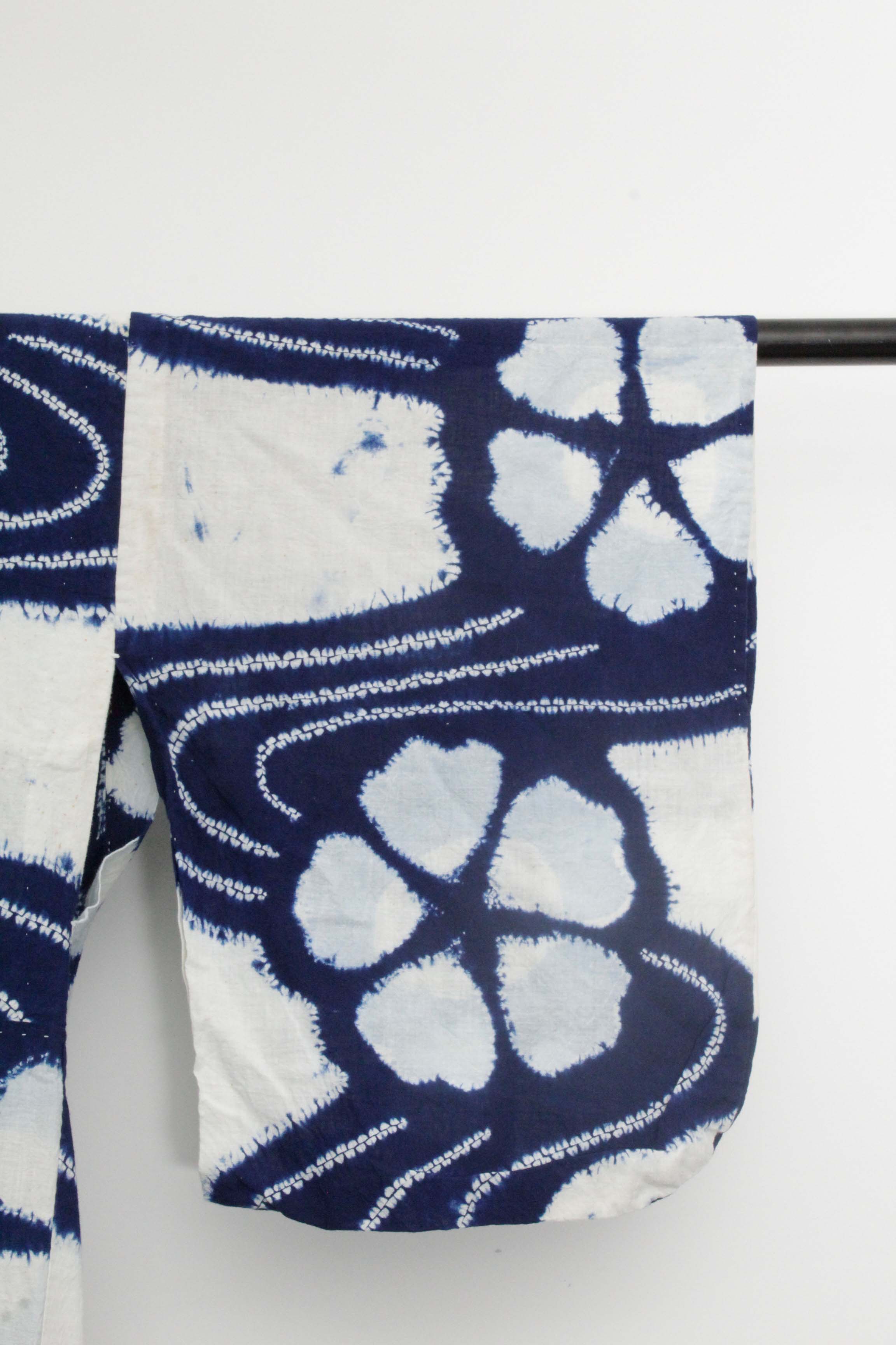 Circa 1890 Antique Handwoven Cotton Yukata Kimono