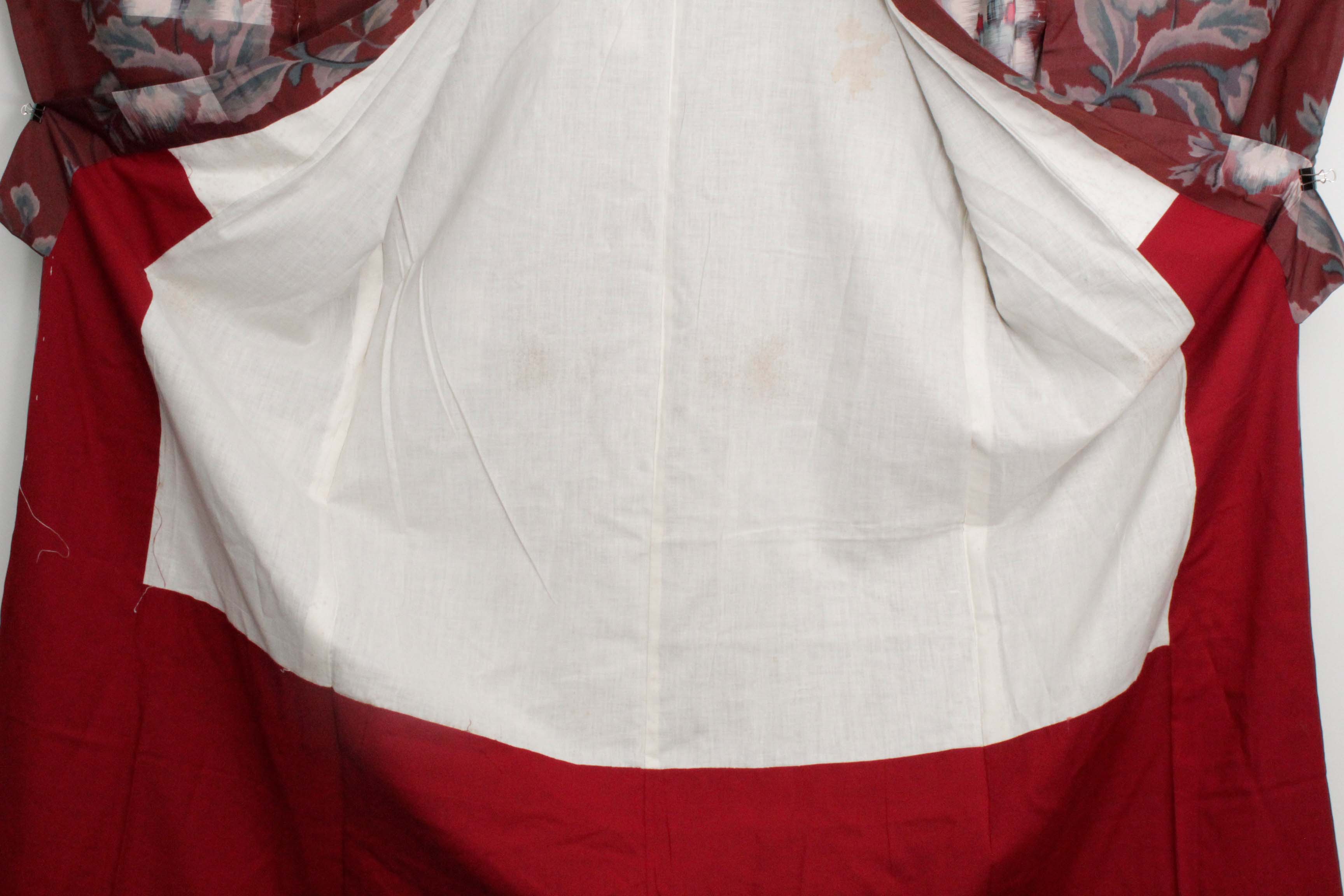 Circa 1900 Antique Handwoven Ikat Silk Kosode Kimono