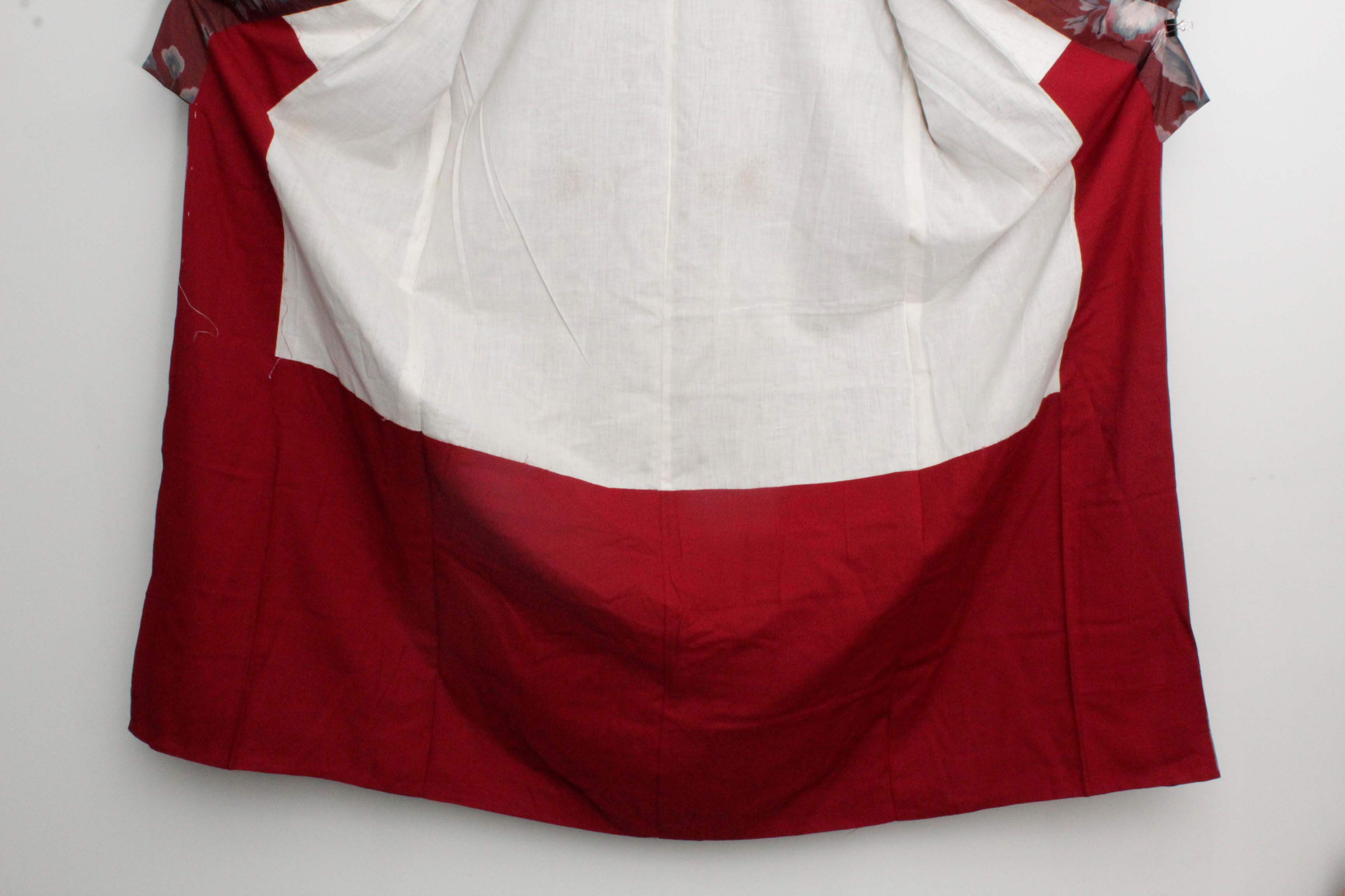 Circa 1900 Antique Handwoven Ikat Silk Kosode Kimono