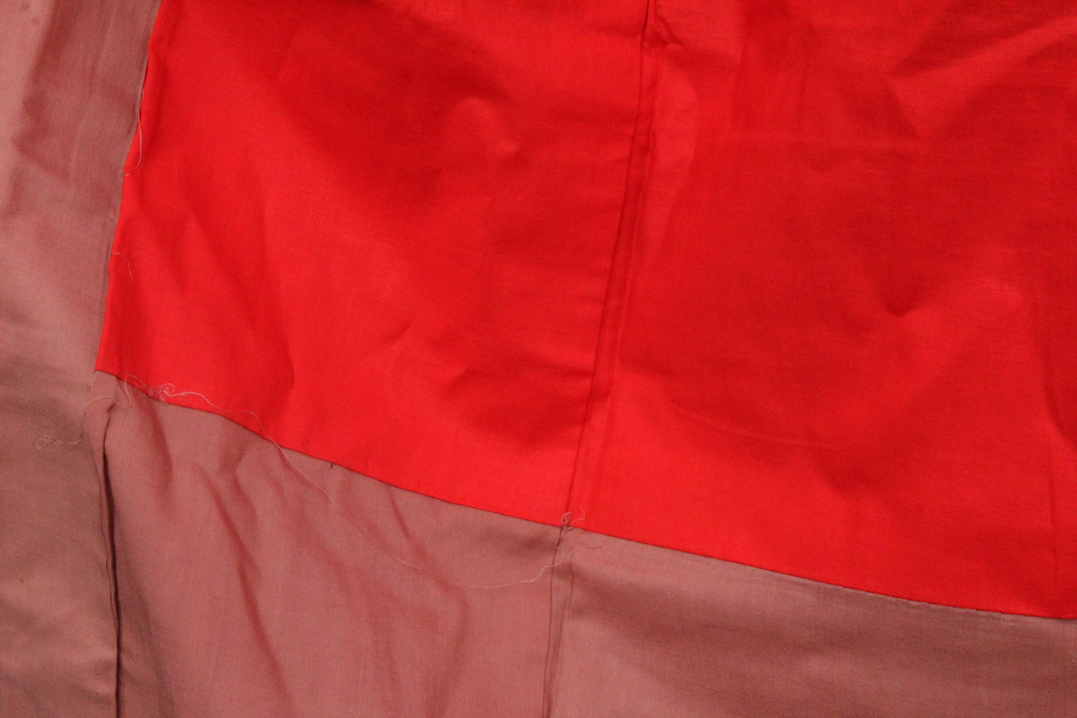 Circa 1910 Antique Handwoven Kasuri Ikat Silk Kofurisode Kimono