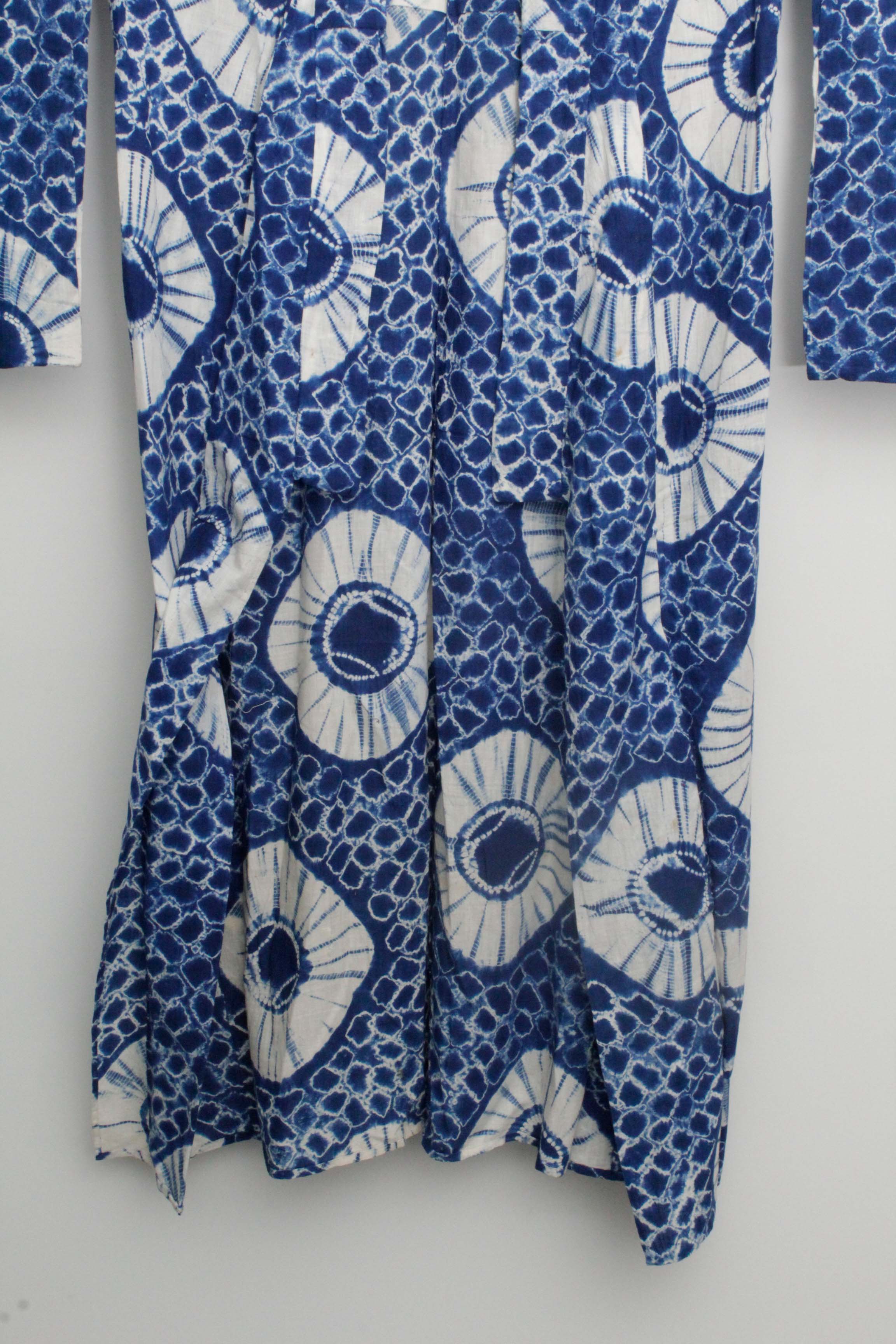 Circa 1870 Antique Handwoven Cotton Yukata Kimono