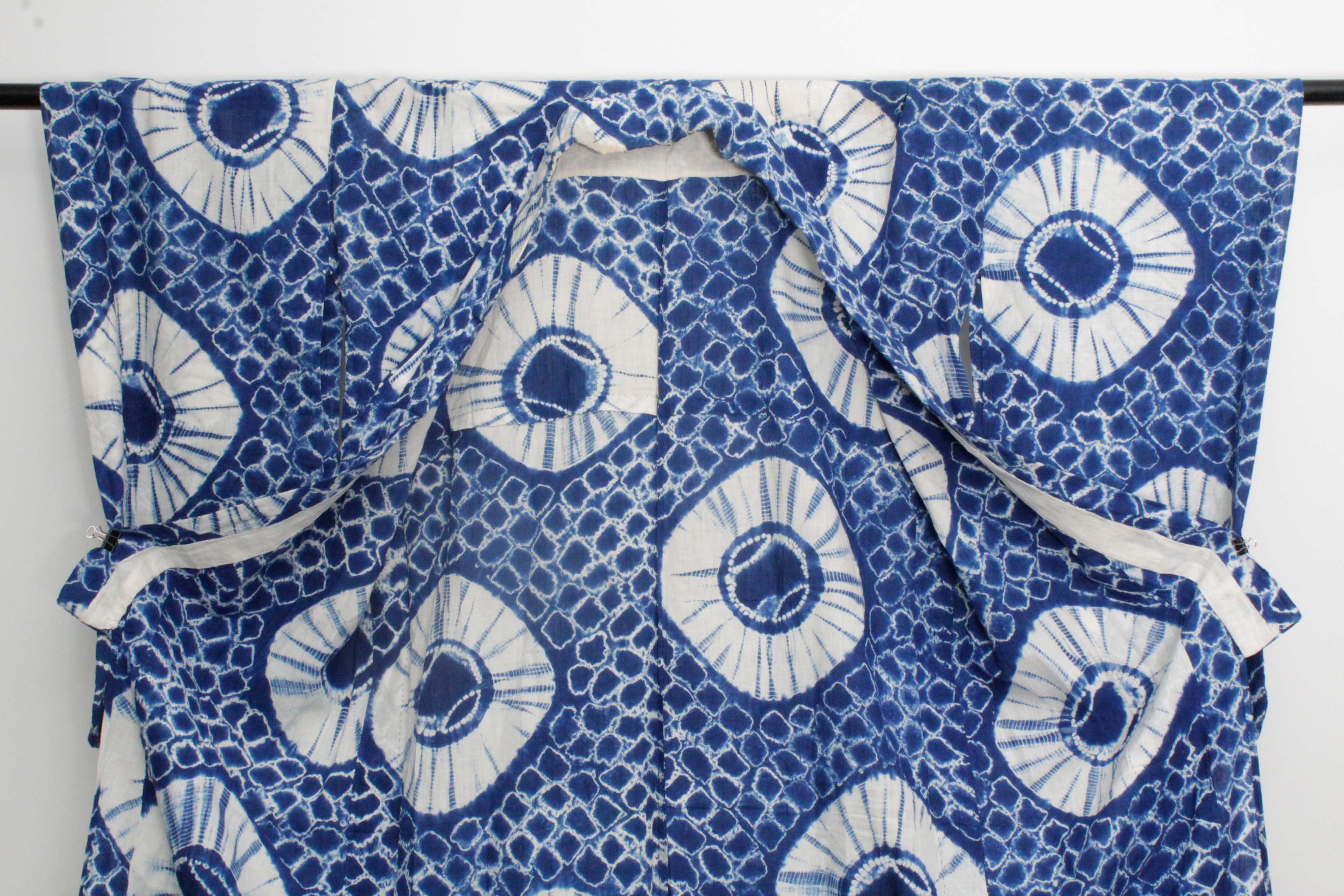 Circa 1870 Antique Handwoven Cotton Yukata Kimono